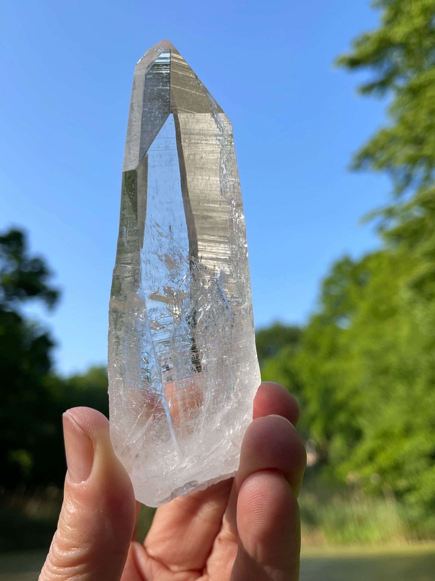 Lemurian Crystal Quartz Point from Colombia