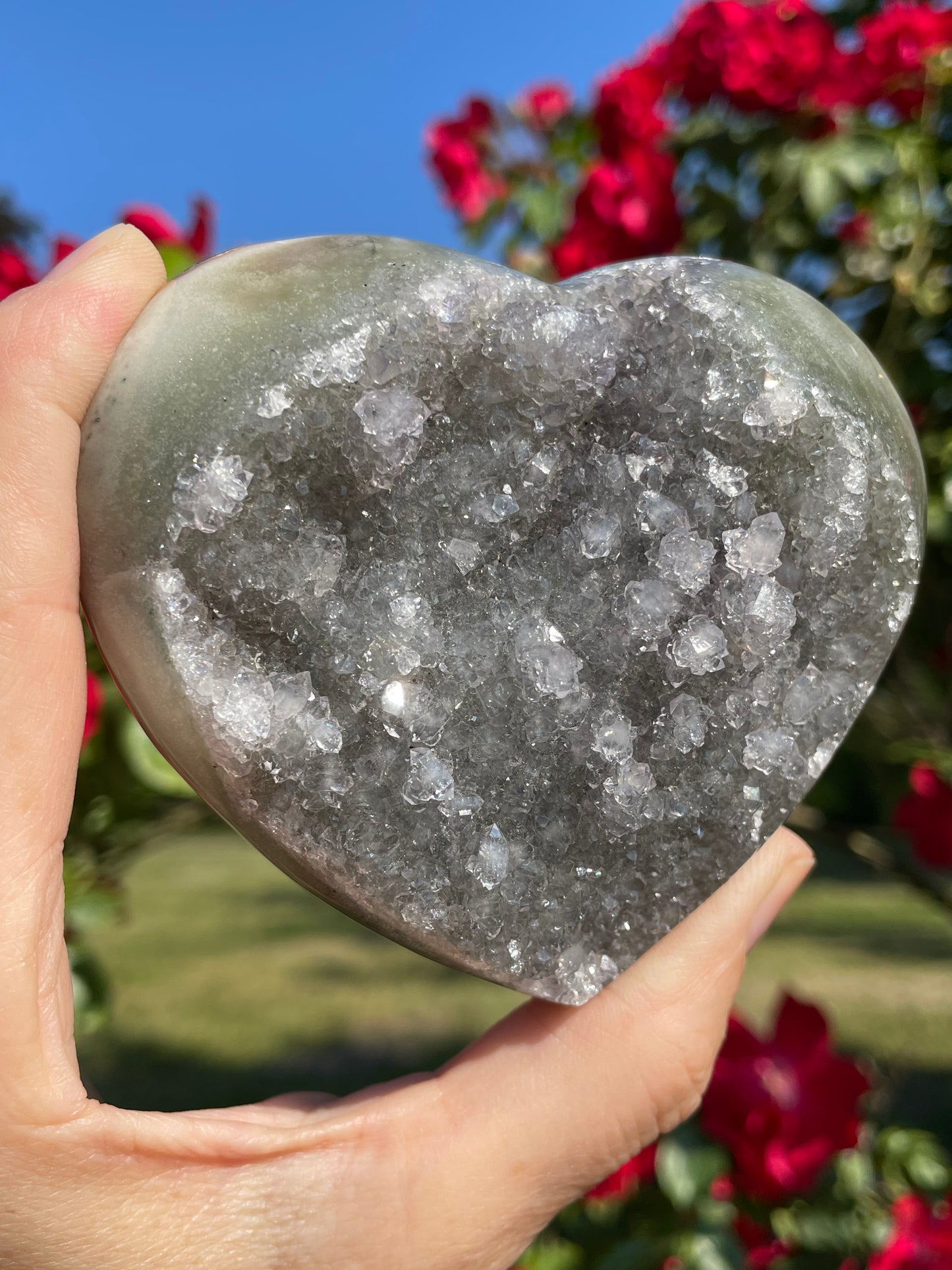 Amethyst Green Heart from Uruguay