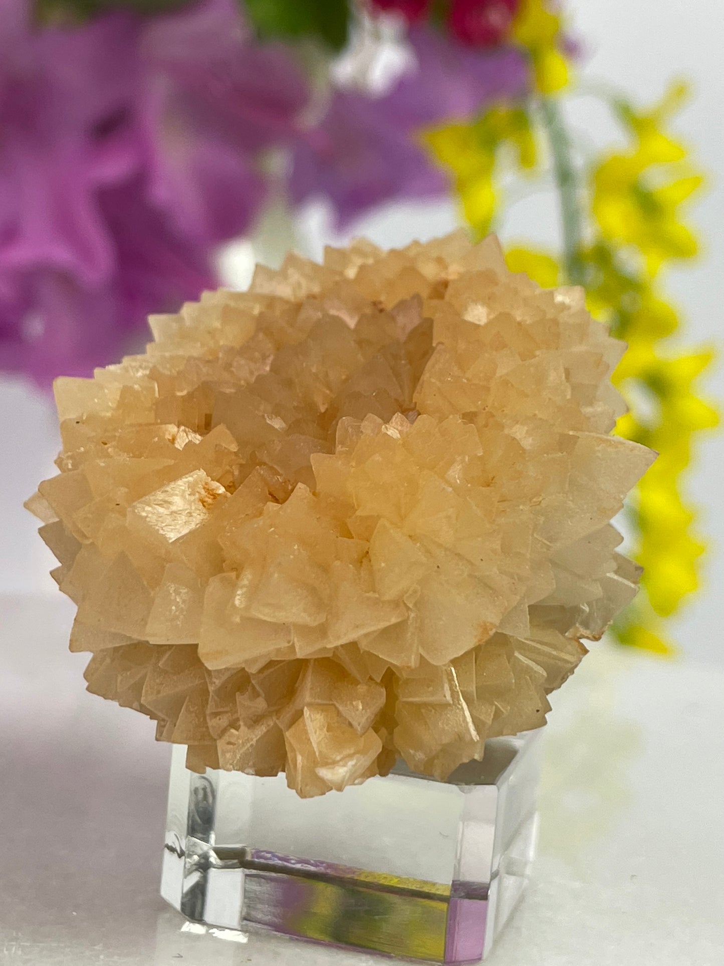 Calcite Orange Flower, Yunnan Province, China