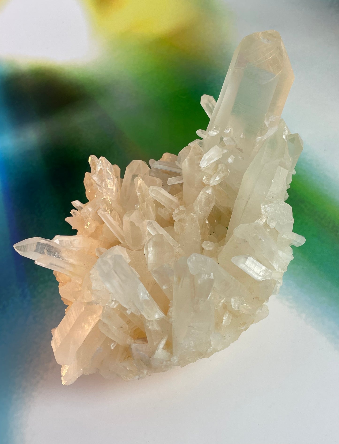 Golden Healer Quartz Cluster from Brazil