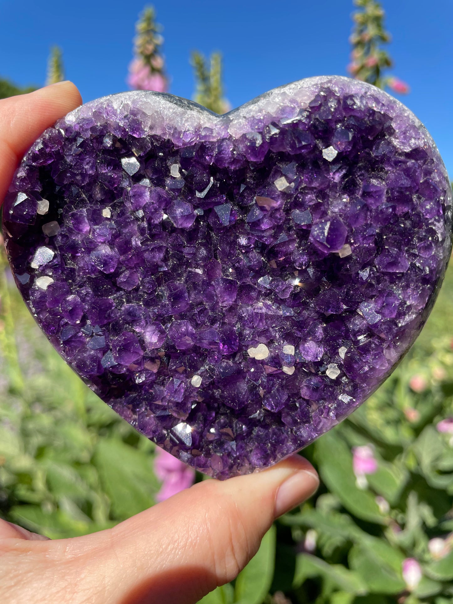 Amethyst Heart from Uruguay