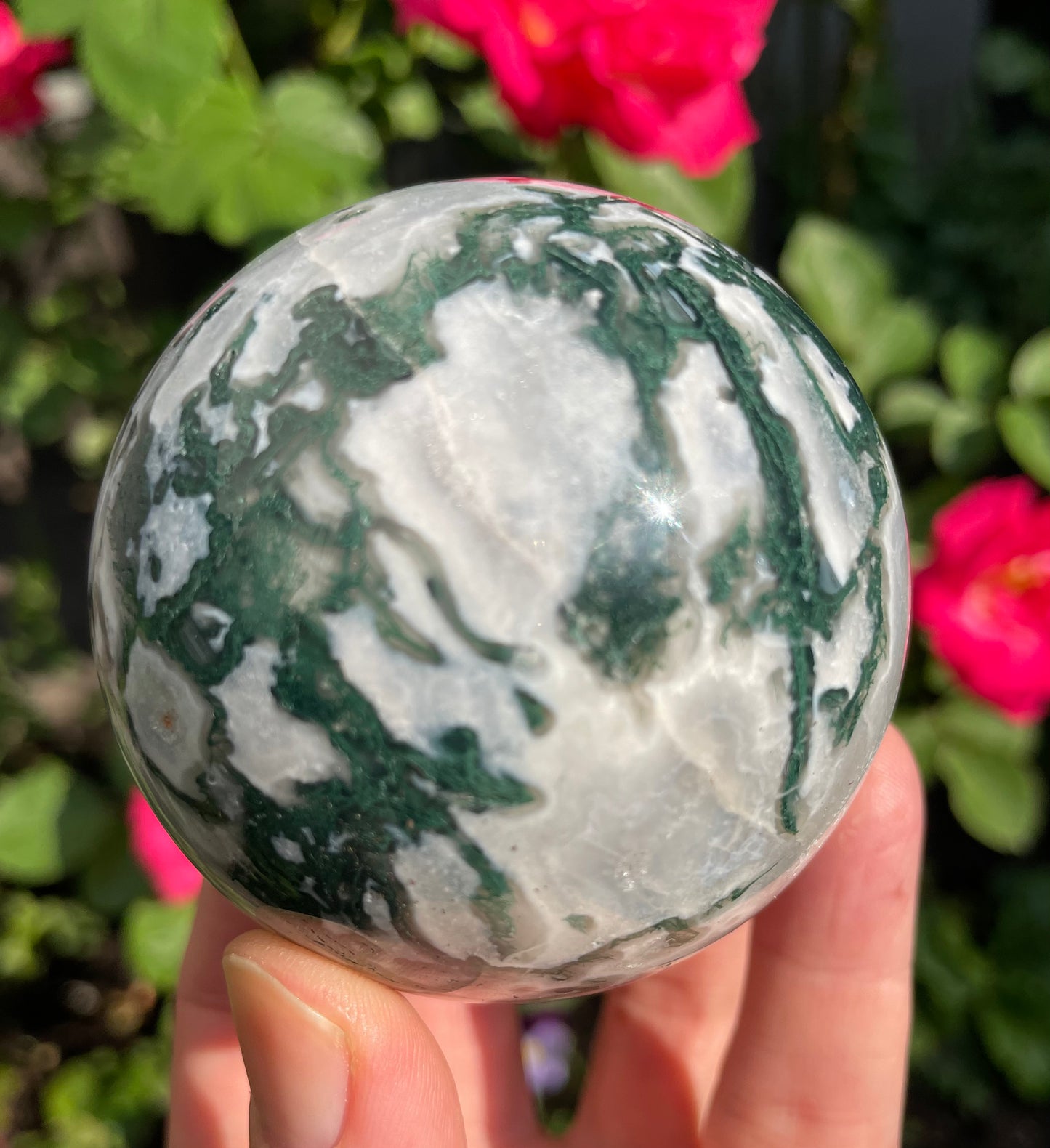 Moss Agate Sphere II