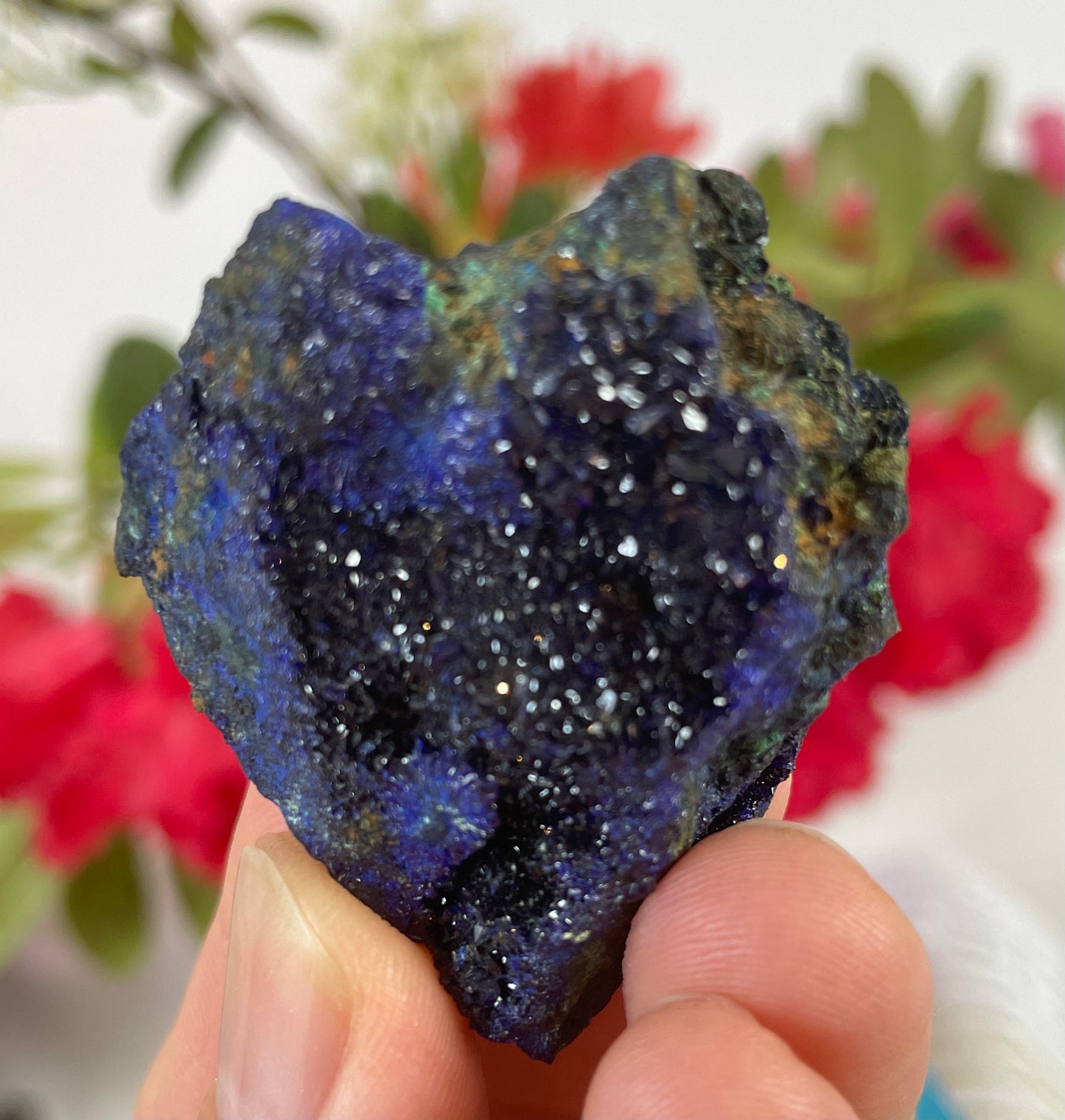 Azurite Heart shape from Anhui Province, China