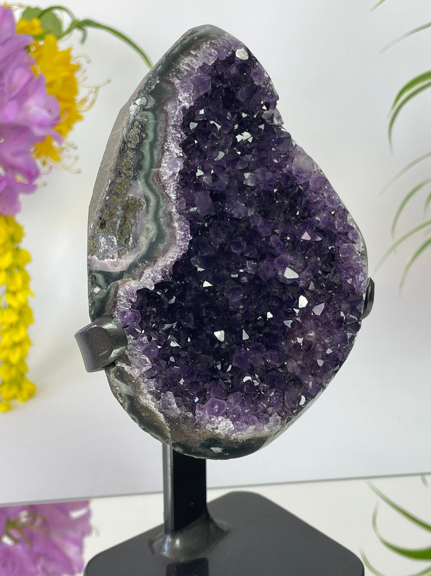 Amethyst Geode on Stand from Uruguay