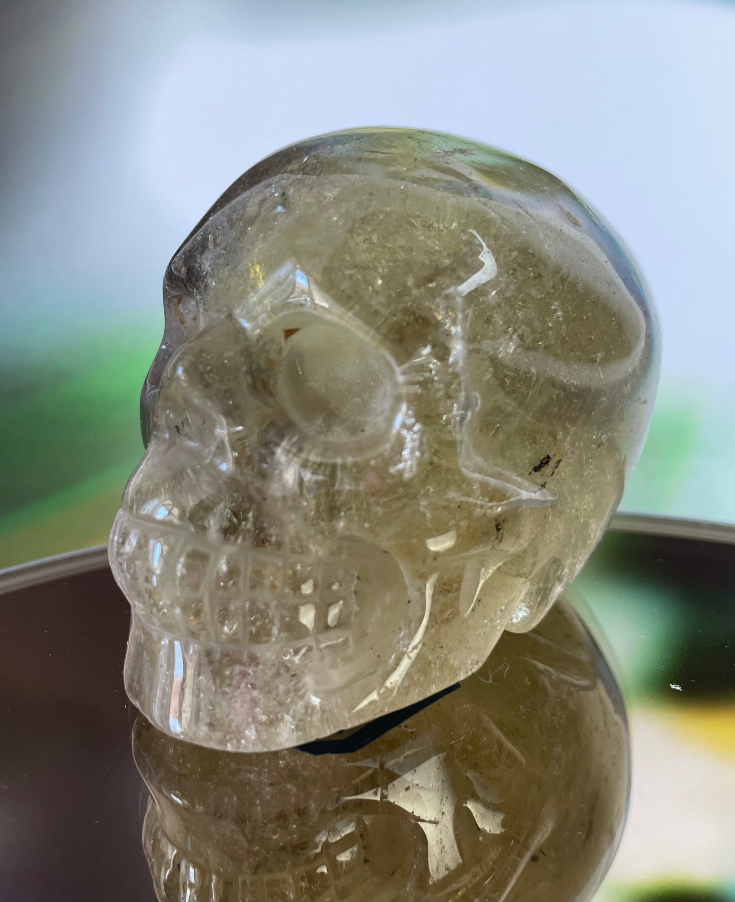 Smokey Citrine Crystal Skull
