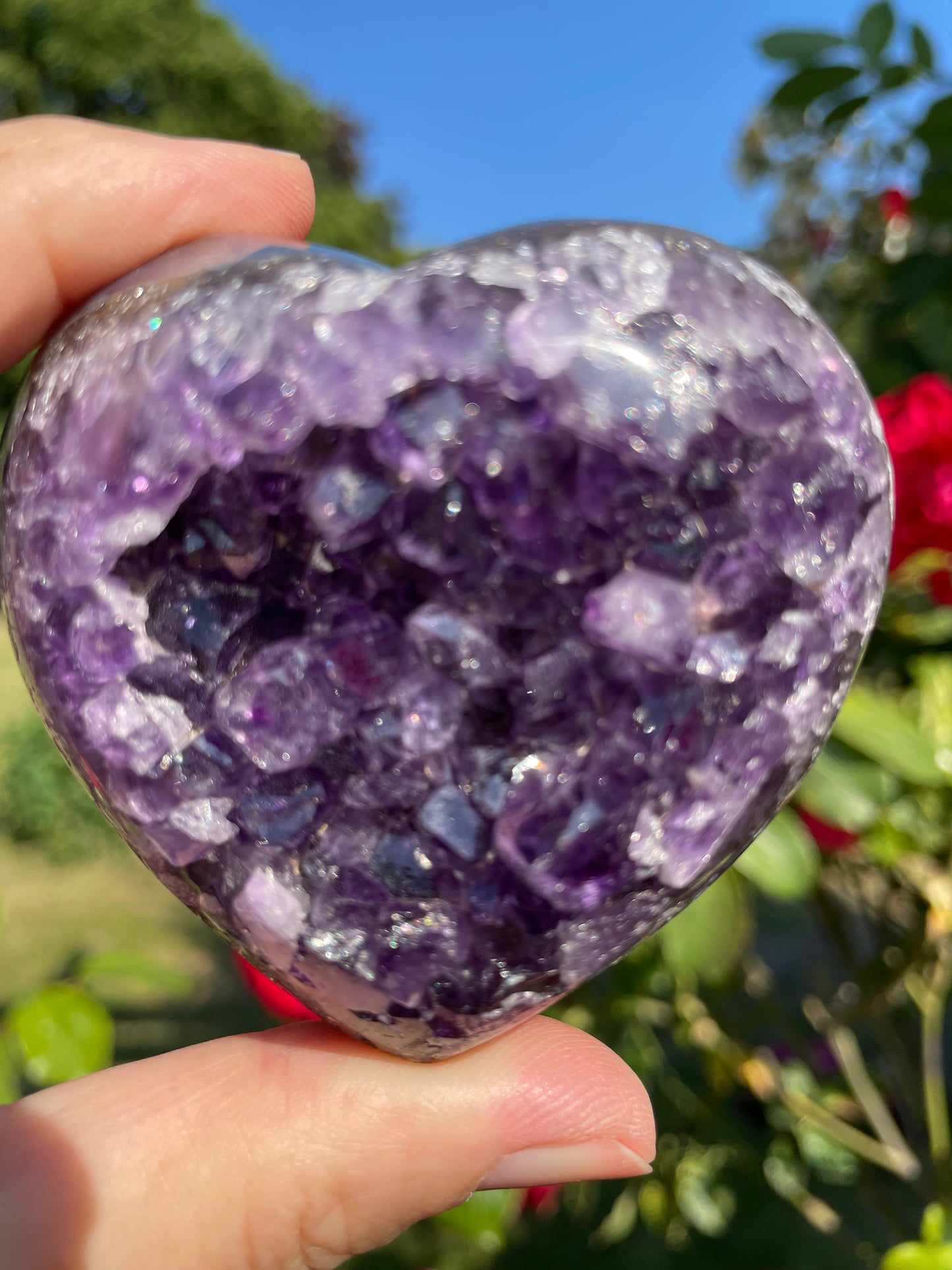 Amethyst Heart from Uruguay