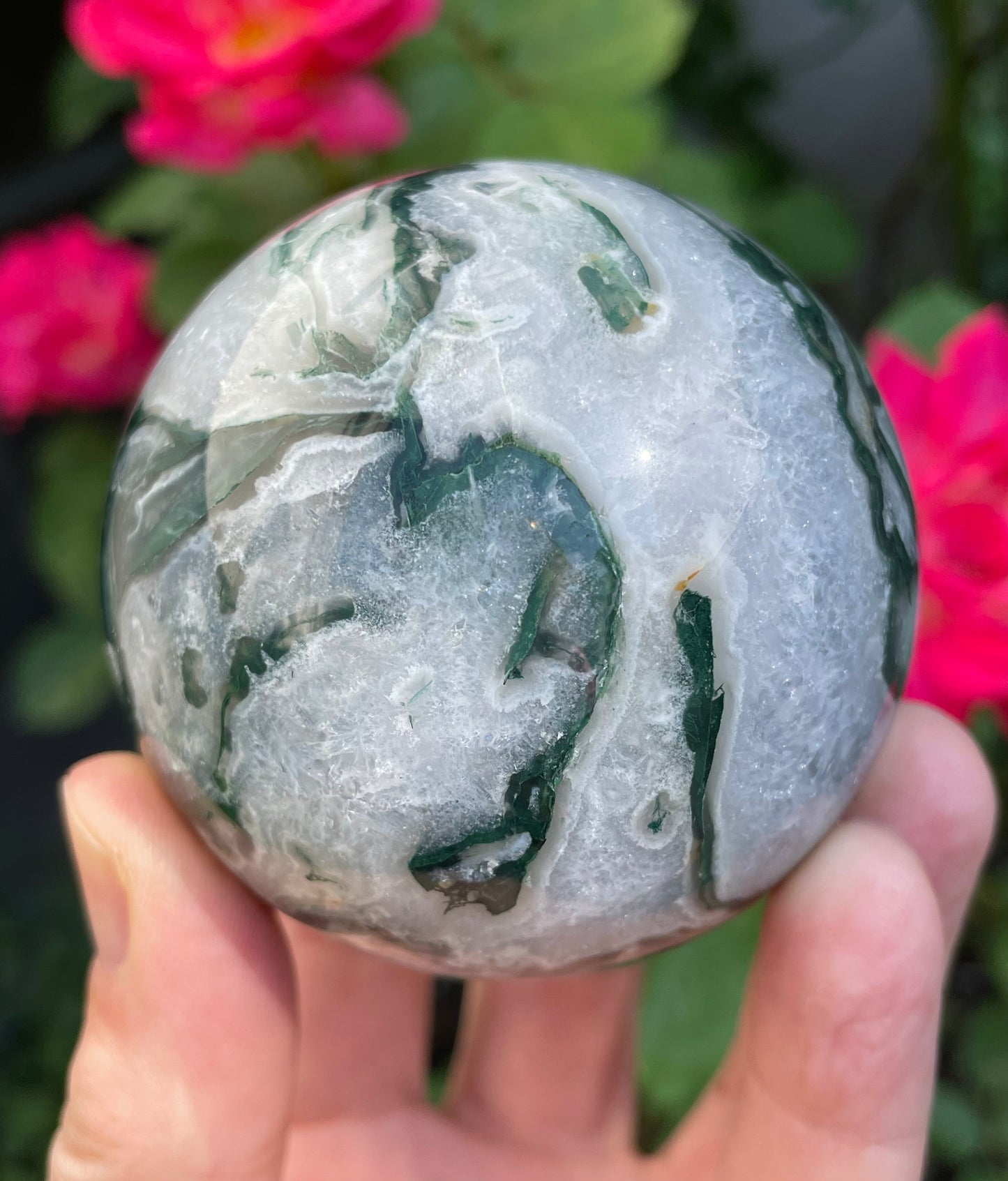 Moss Agate Sphere lll