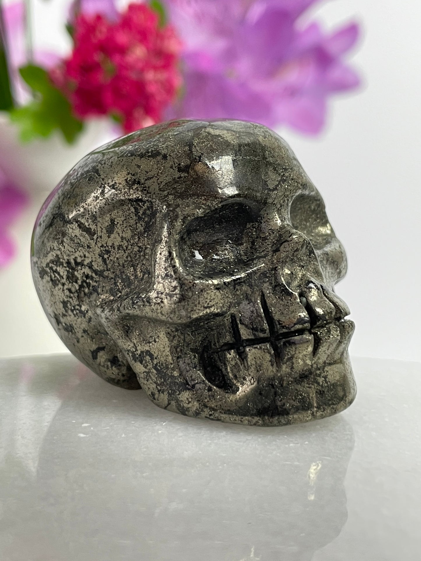 Pyrite Skull