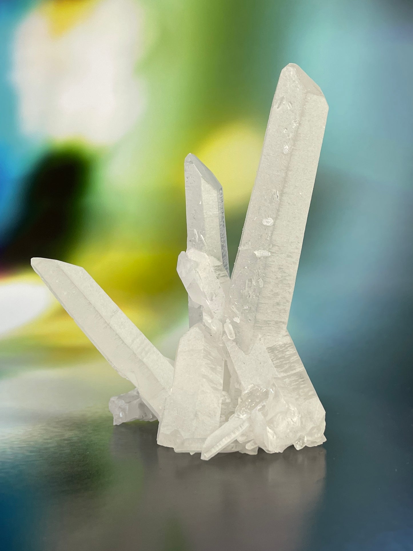 Lemurian Milky Quartz Cluster from Brazil