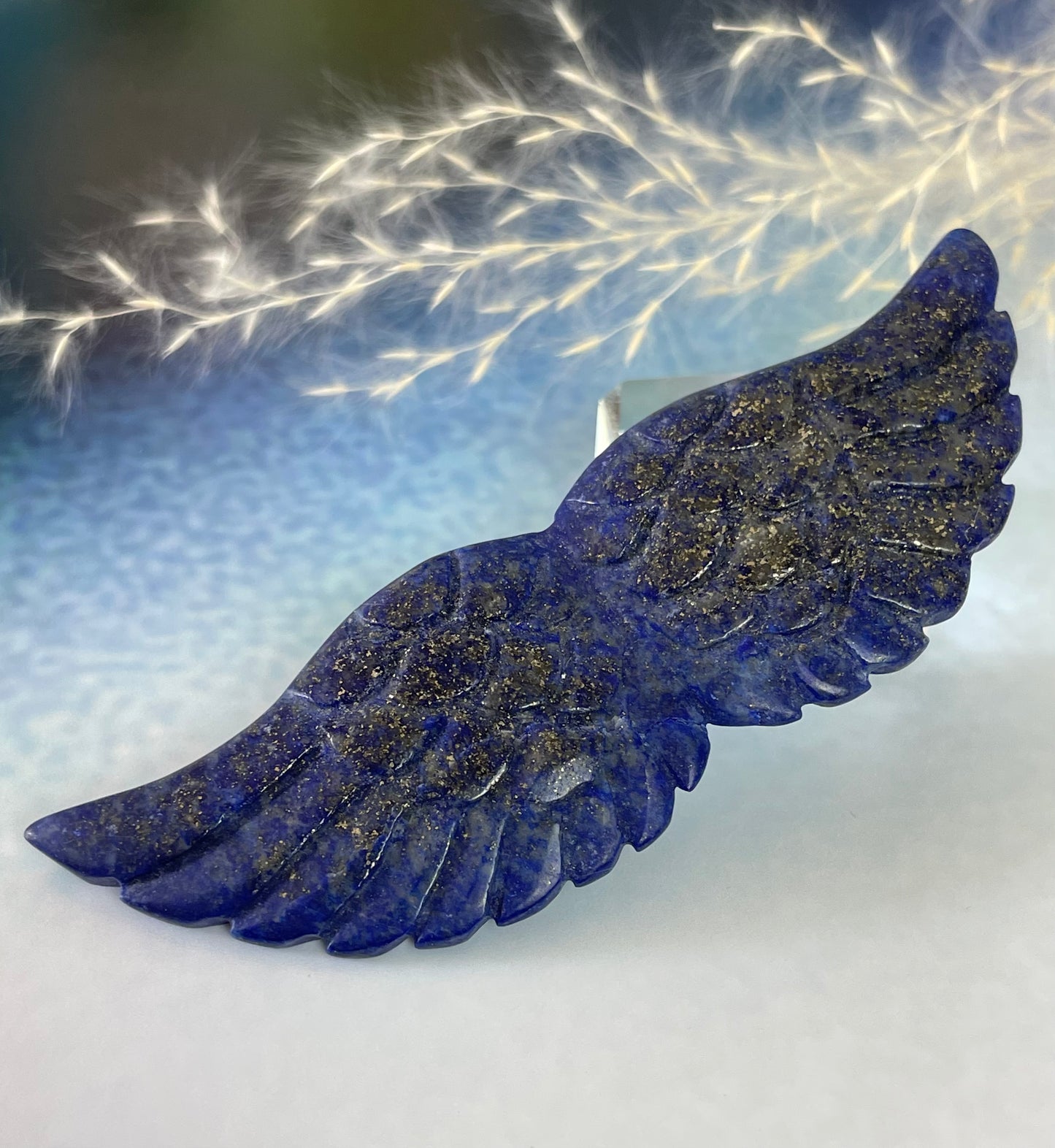 Lapis Lazuli Angel Wings with Pyrite II