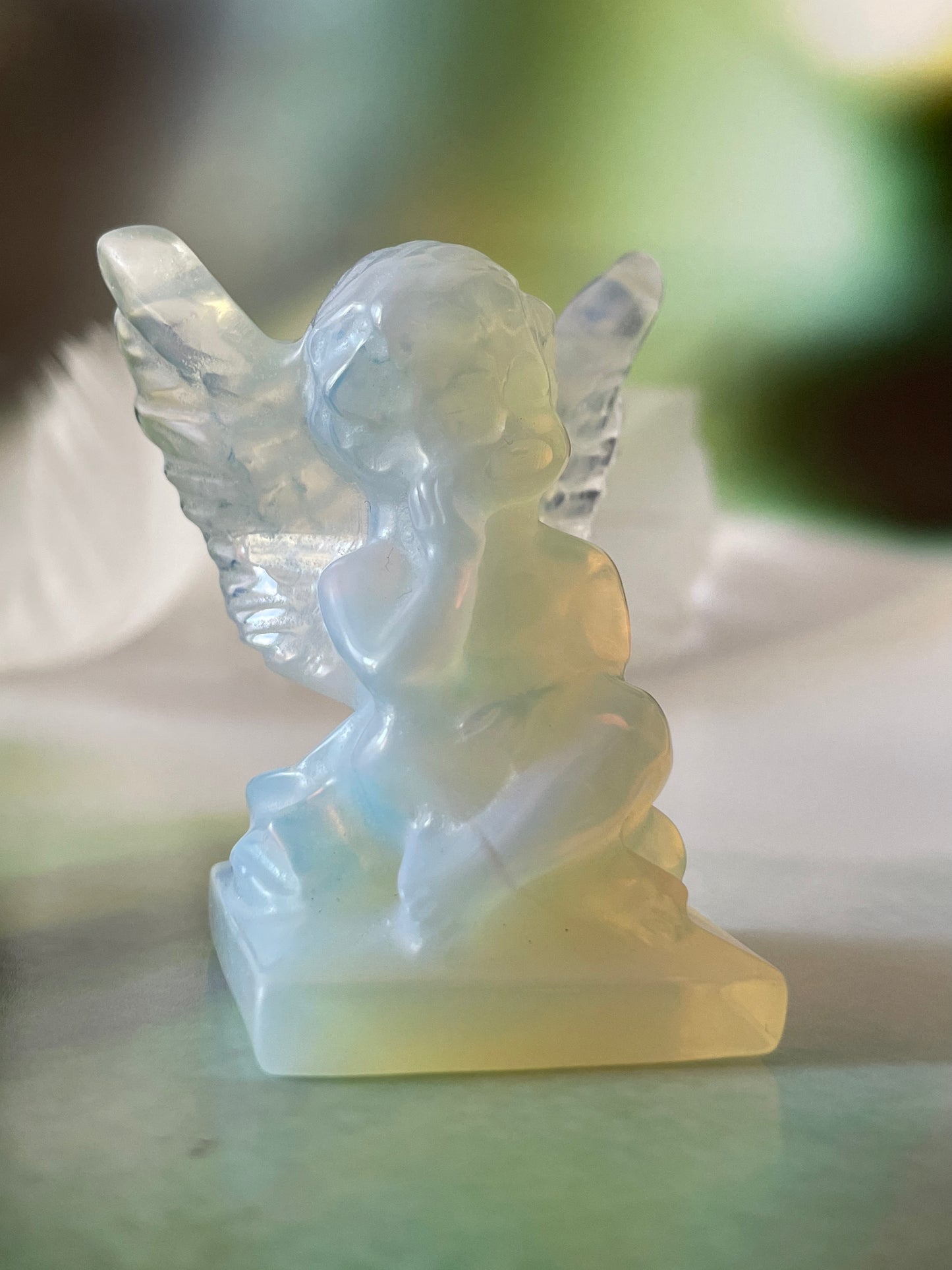 Opal Angel Carving