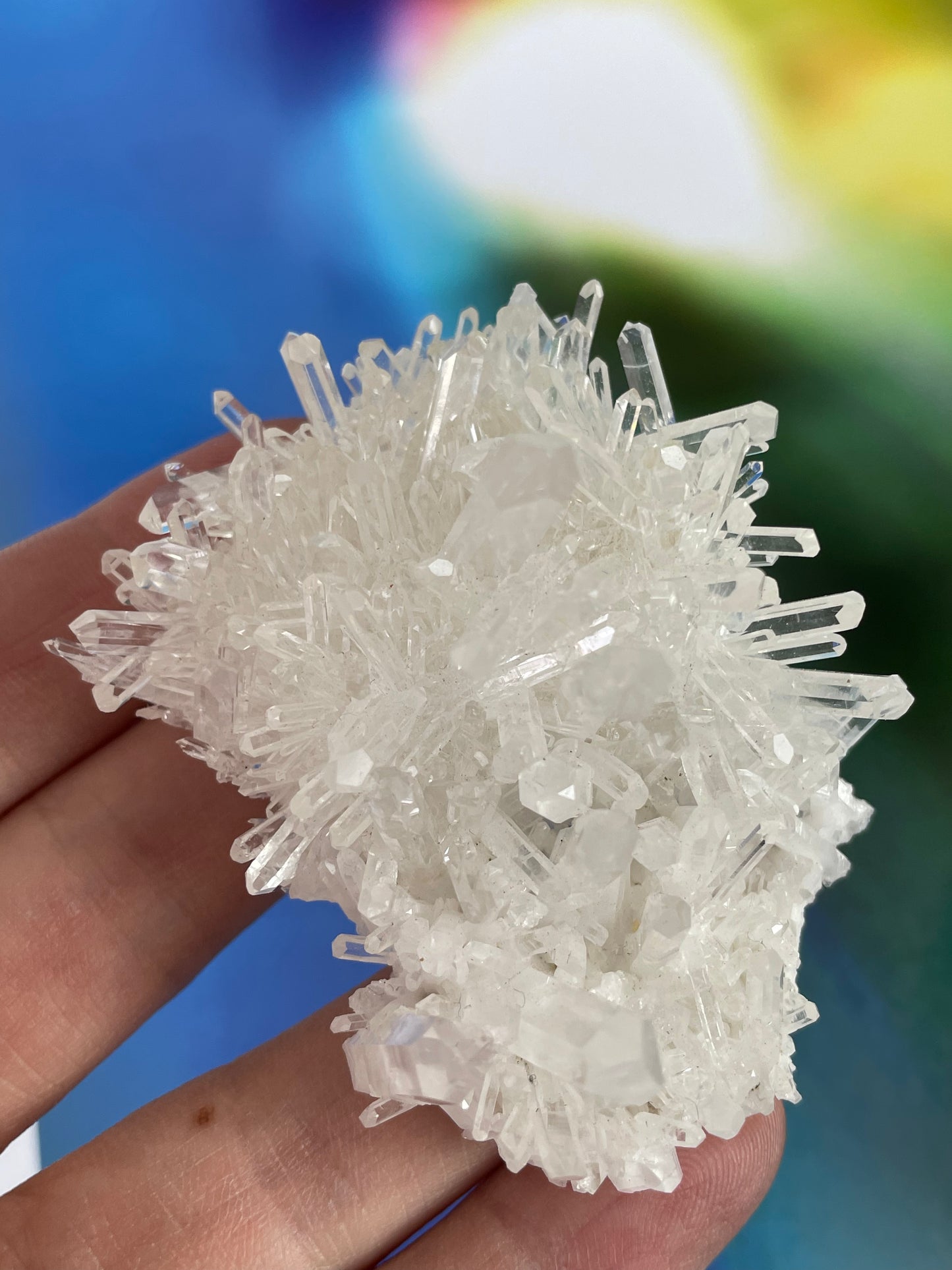 Lemurian Quartz Crystal Cluster from Colombia