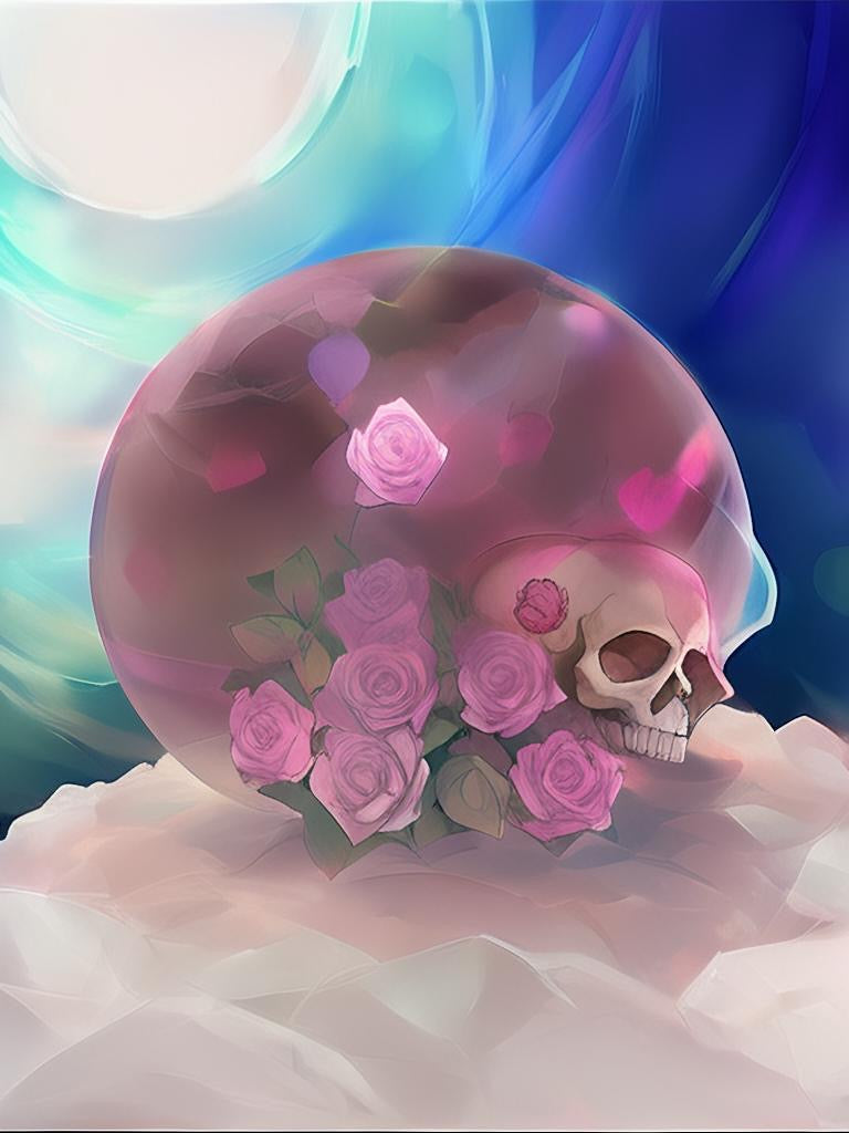 Rose Quartz Skull S