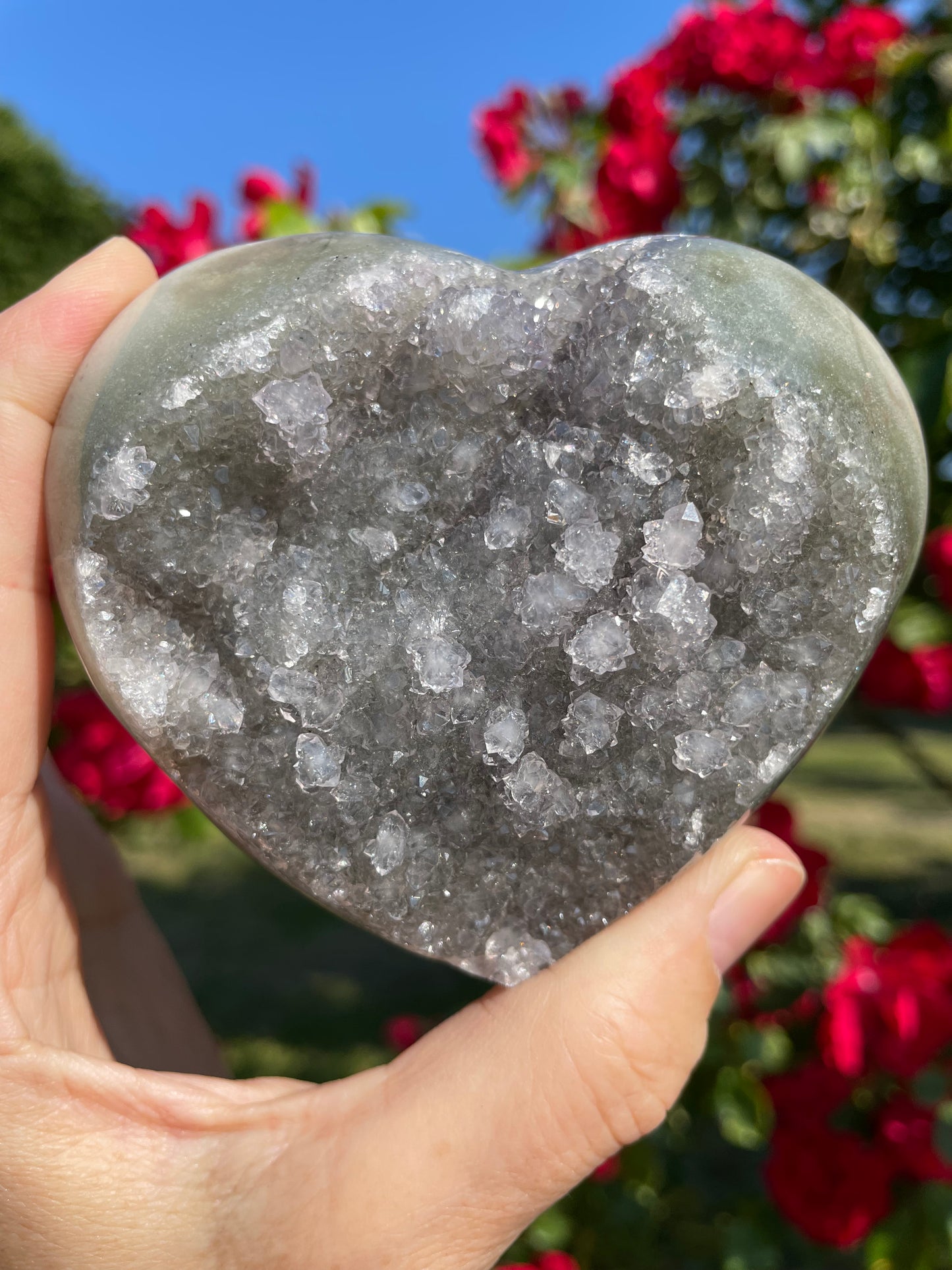 Amethyst Green Heart from Uruguay