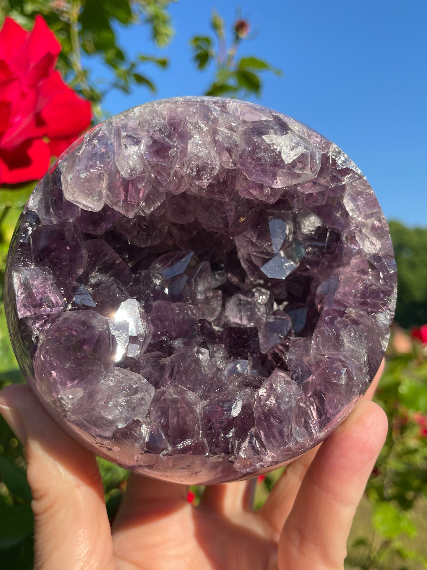 Amethyst Large Geode Sphere from Uruguay
