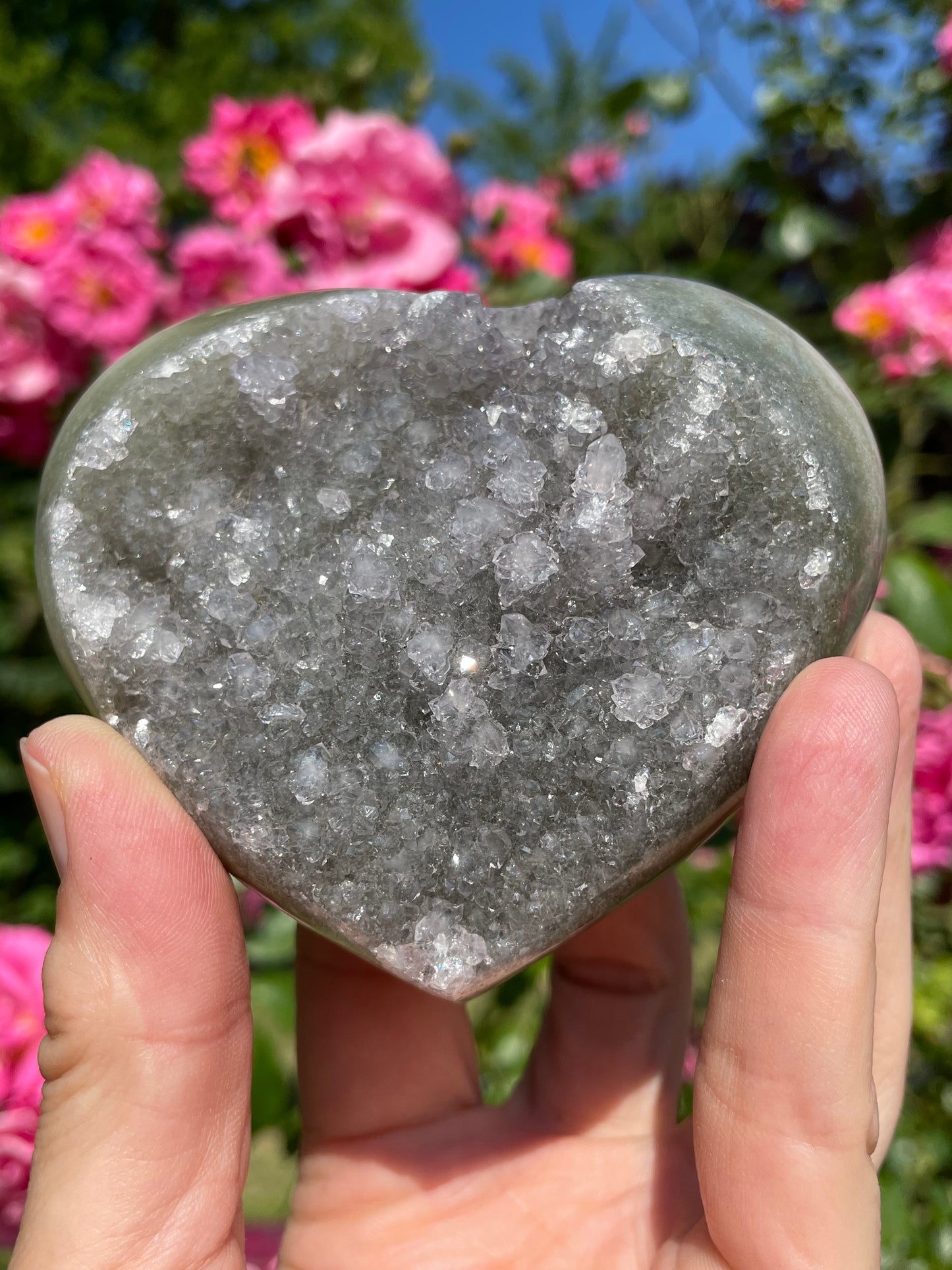 Amethyst Green Heart from Uruguay