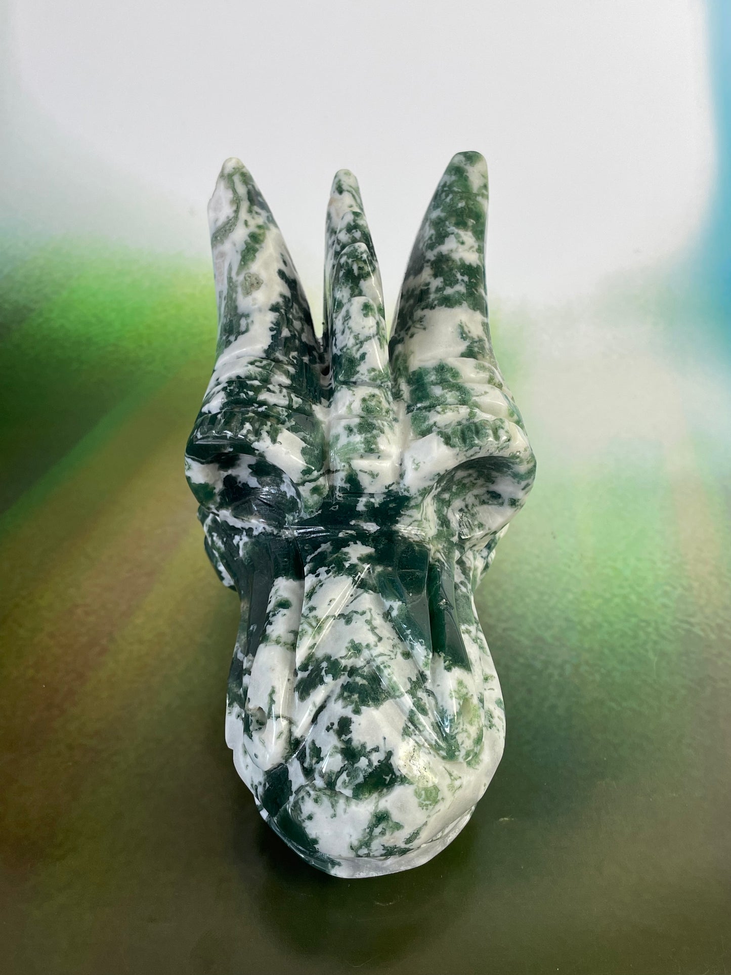 Moss Agate Dragon