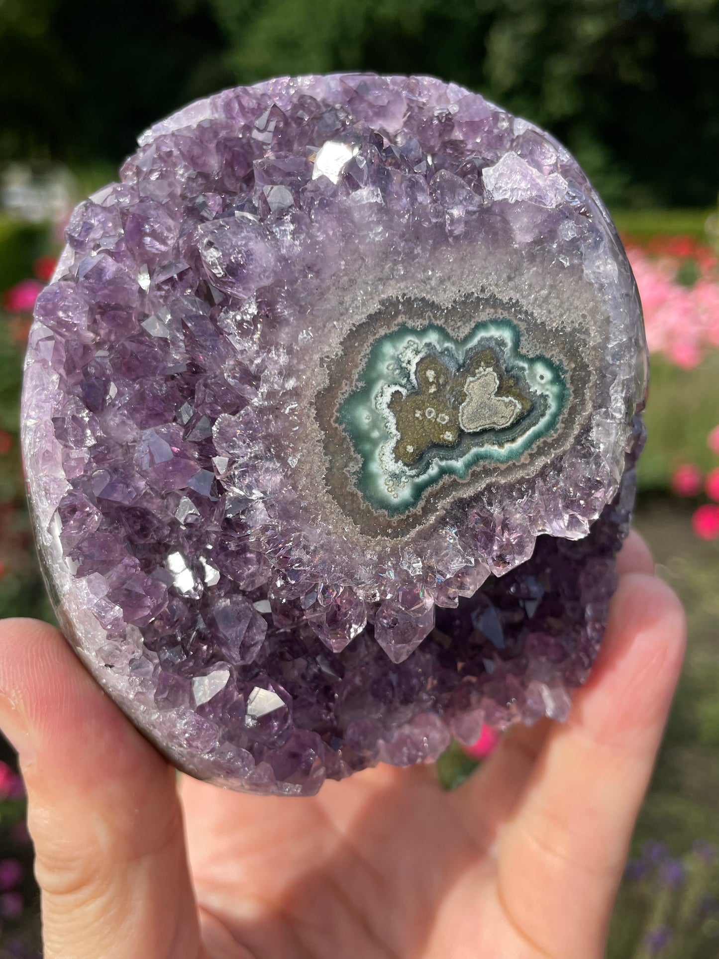 Amethyst Cut Base with Stalactite from Uruguay