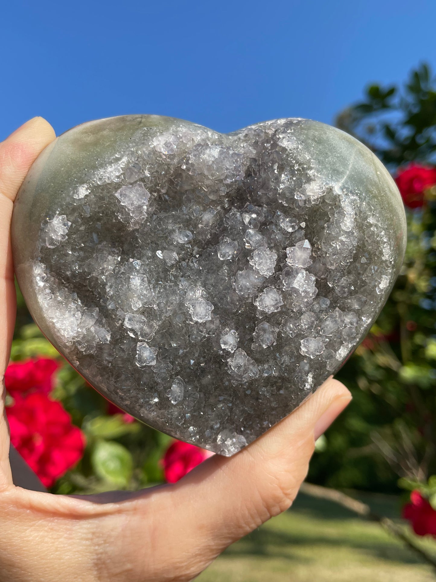 Amethyst Green Heart from Uruguay