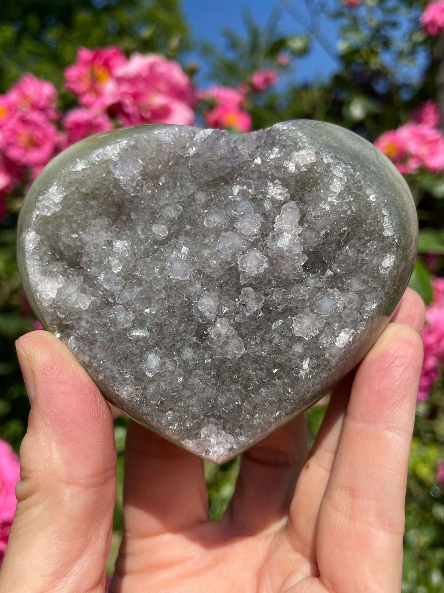 Amethyst Green Heart from Uruguay