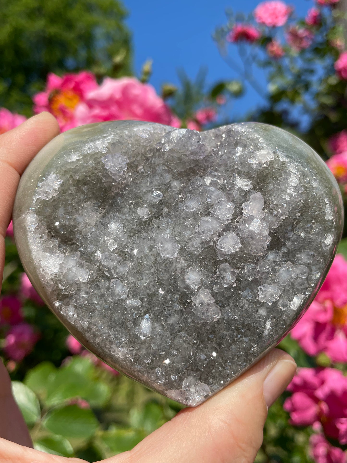 Amethyst Green Heart from Uruguay
