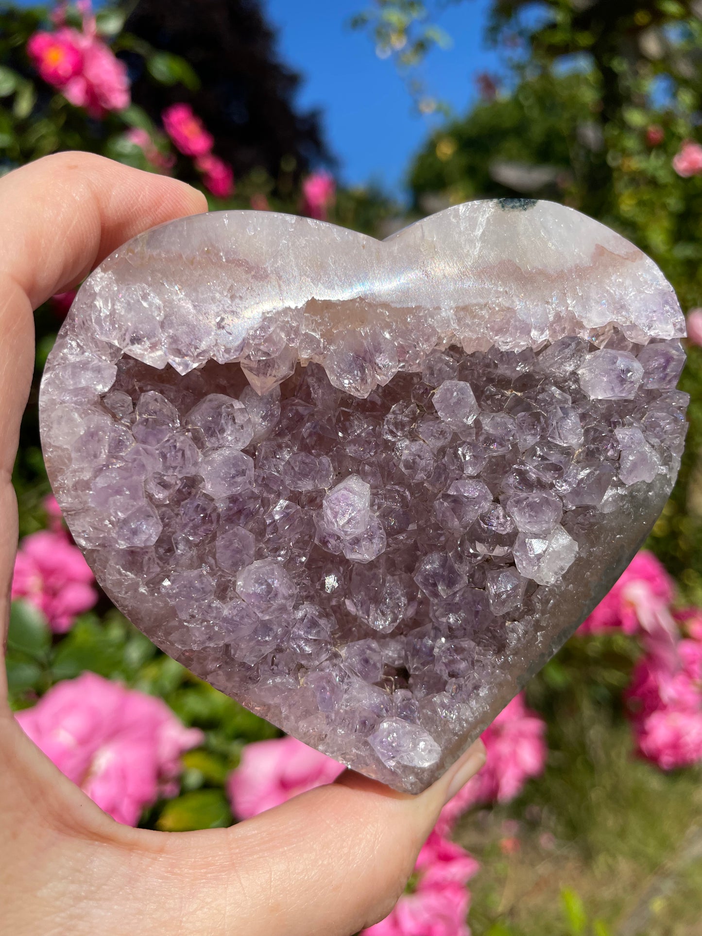 Amethyst Pink Lavender Heart