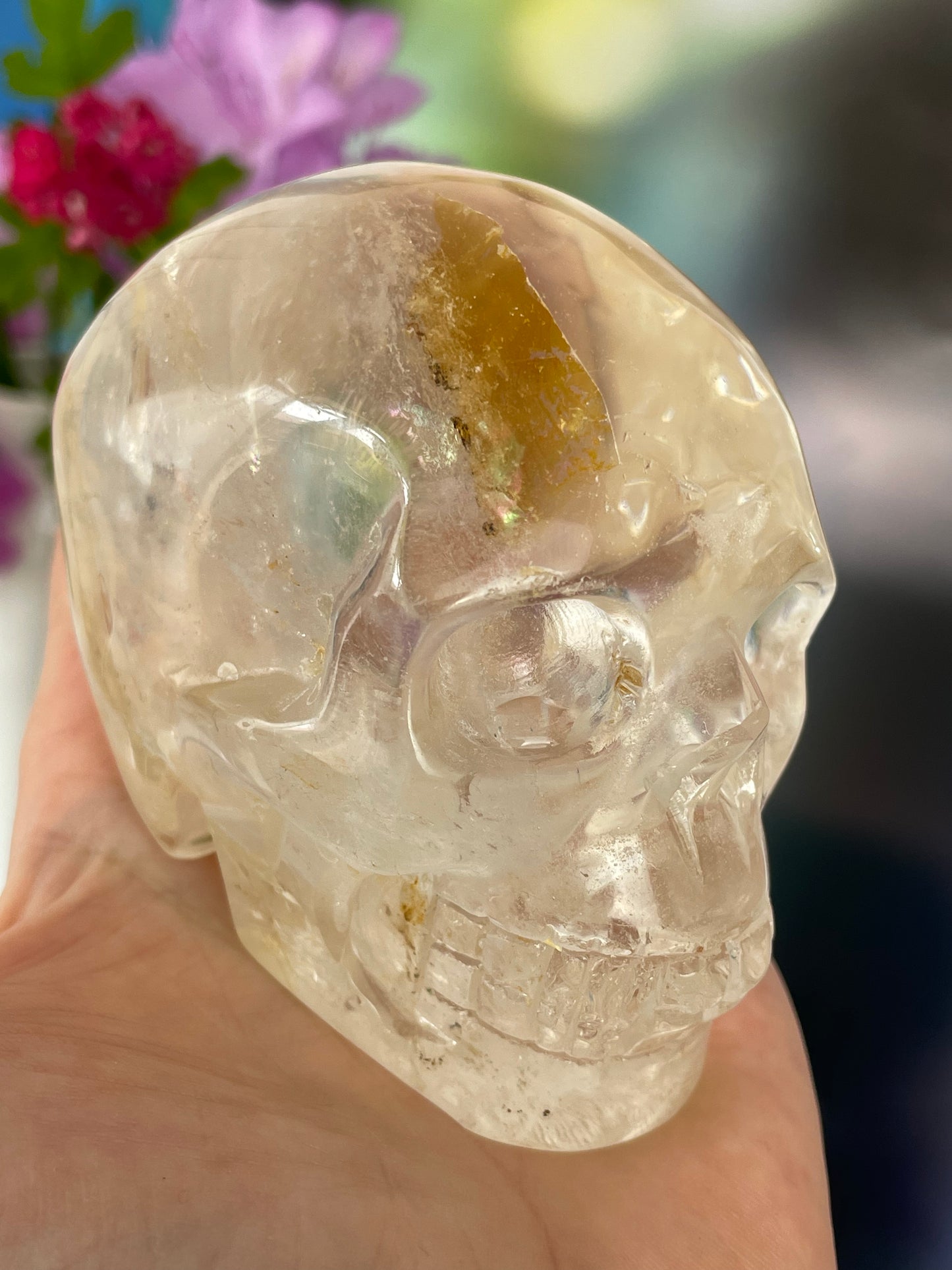 Golden Healer Quartz Skull II