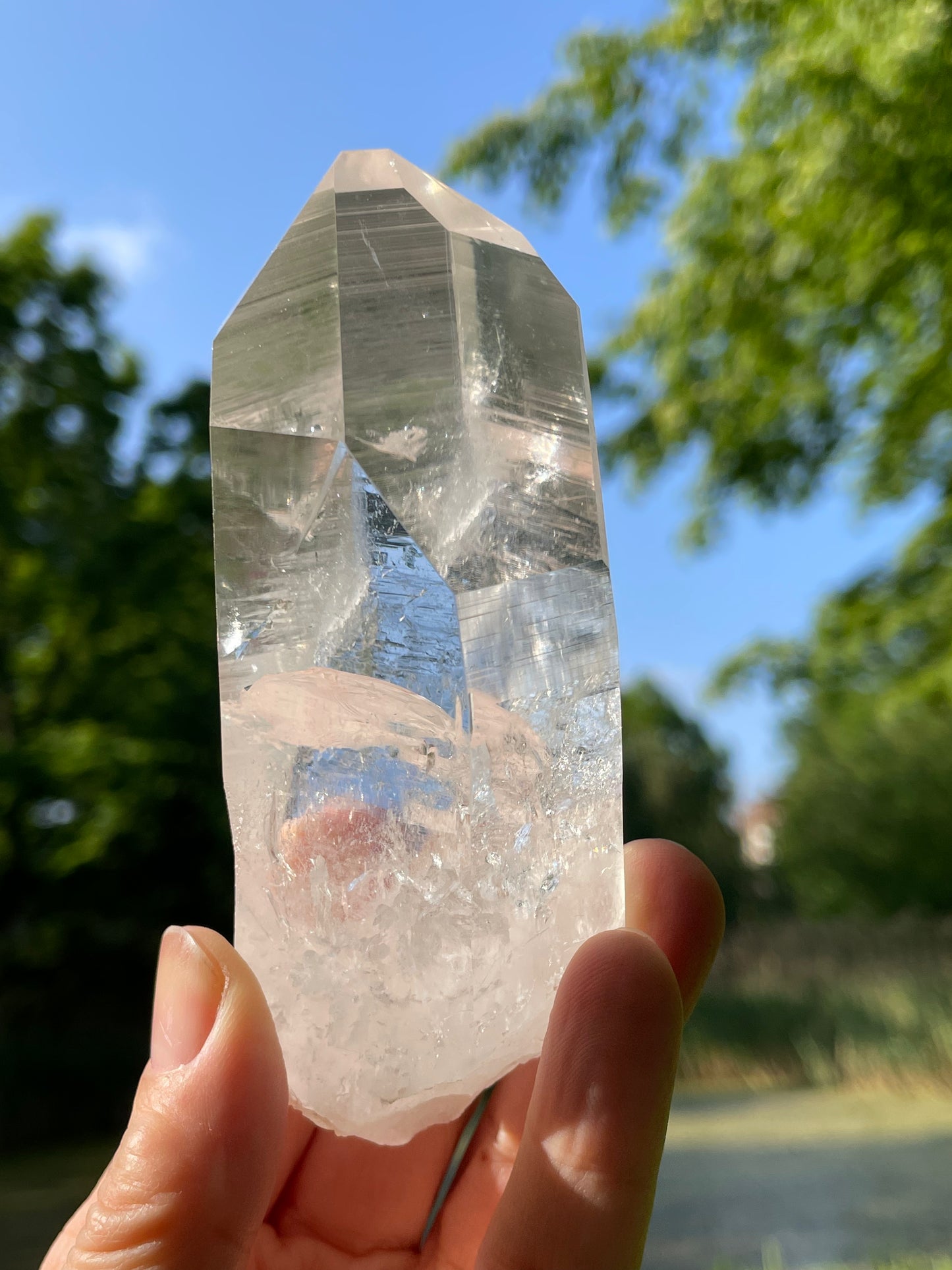Lemurian Water Clear Quartz Crystal from Santander, Colombia