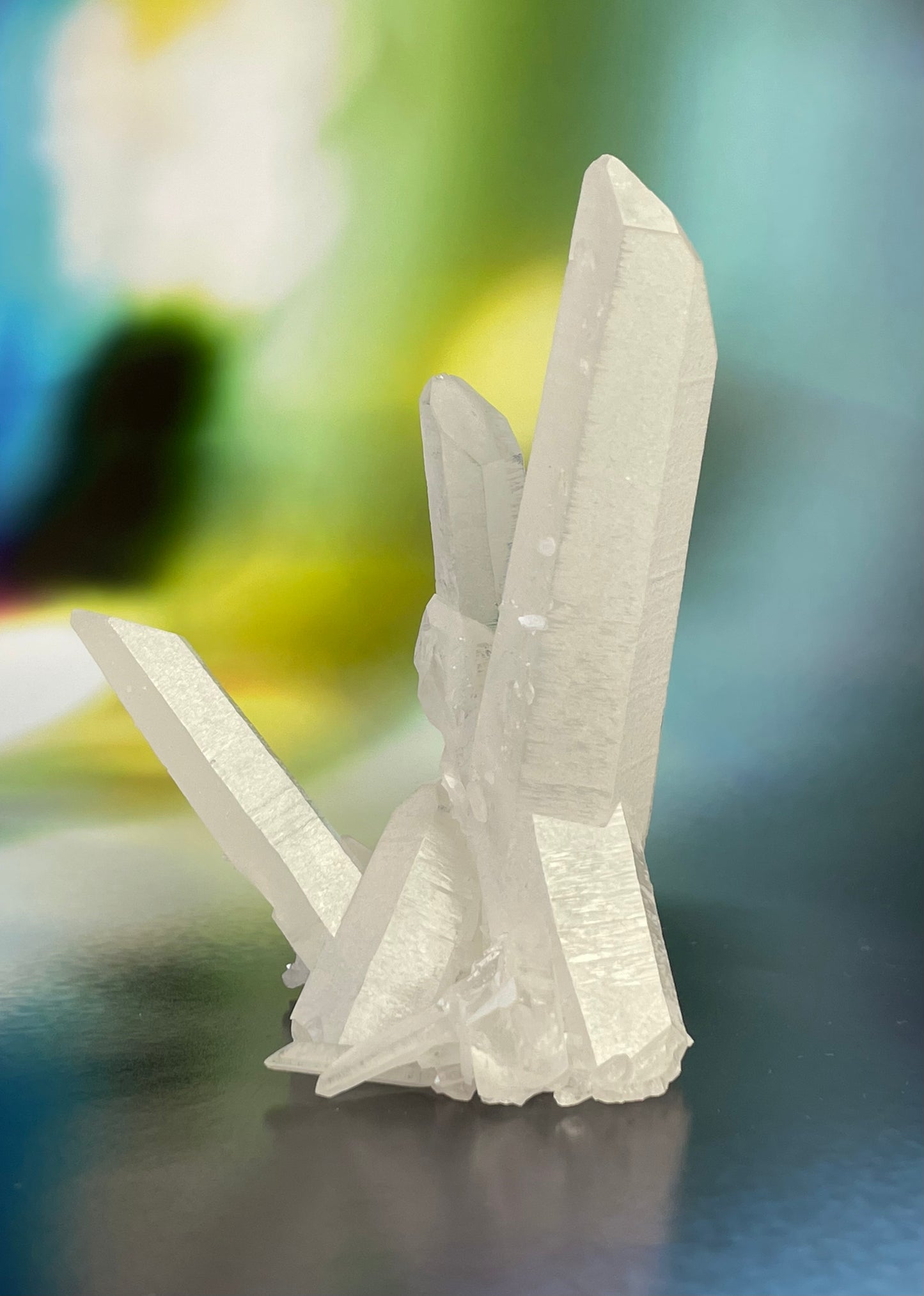 Lemurian Milky Quartz Cluster from Brazil