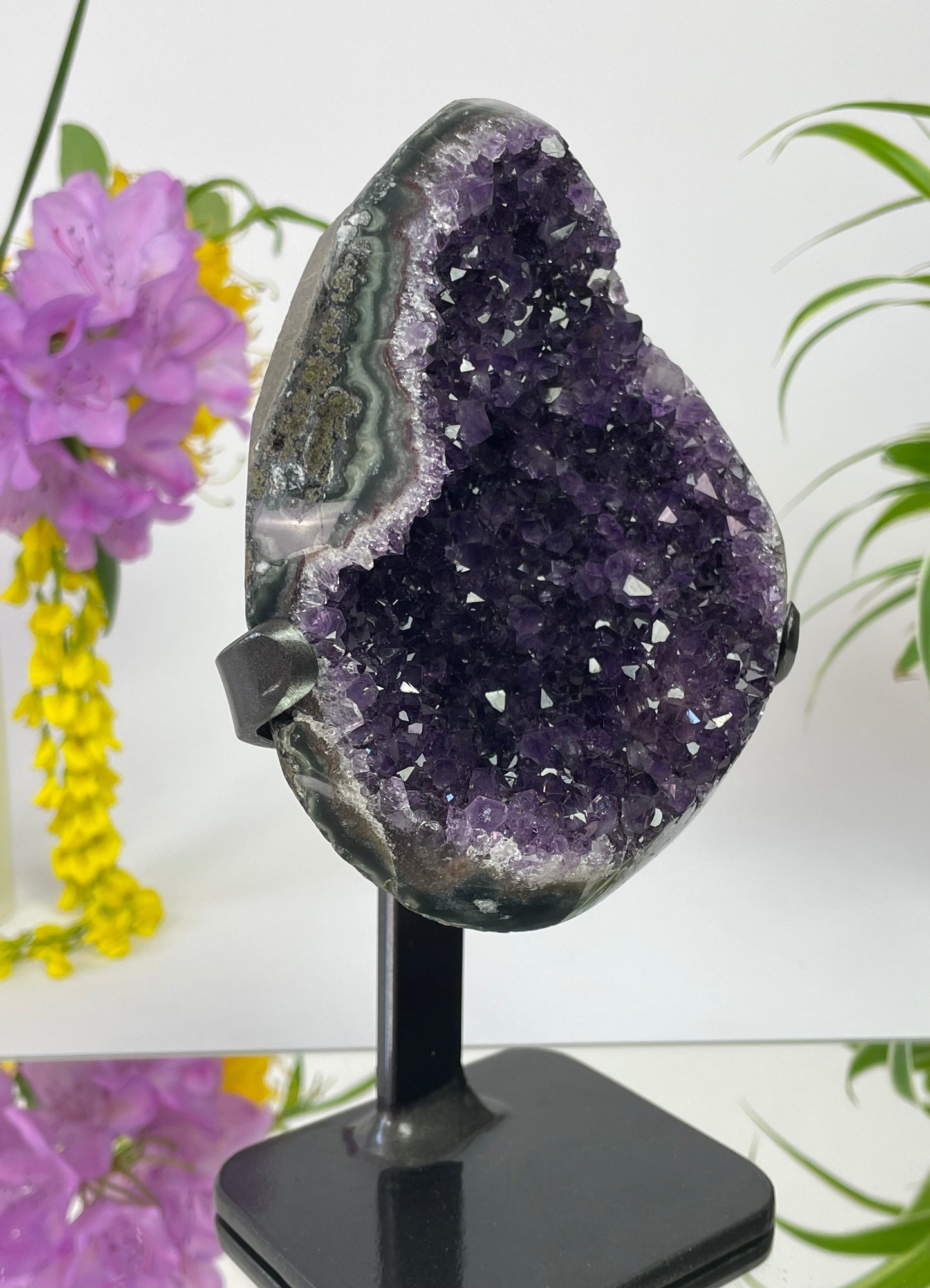 Amethyst Geode on Stand from Uruguay