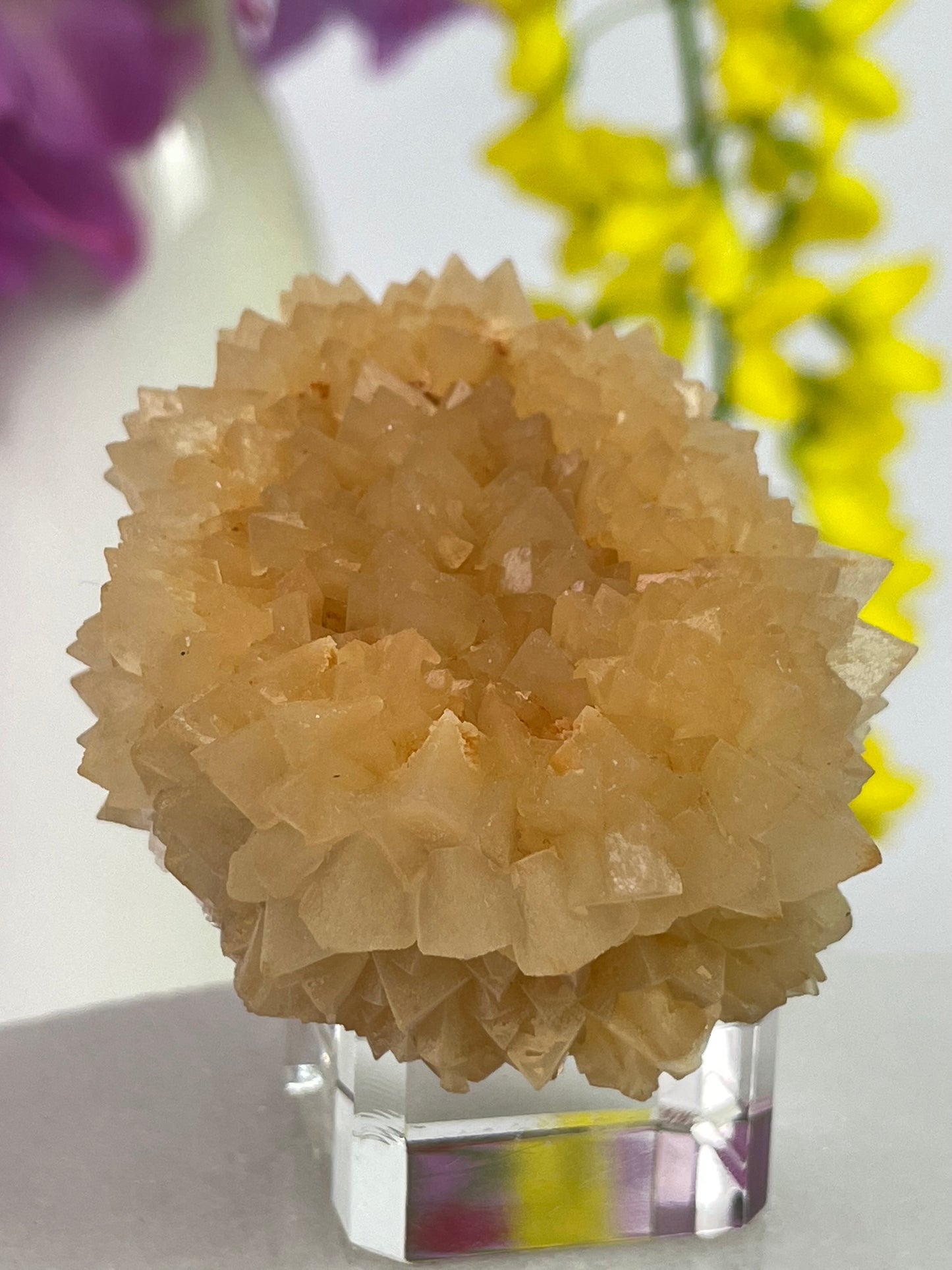 Calcite Orange Flower, Yunnan Province, China