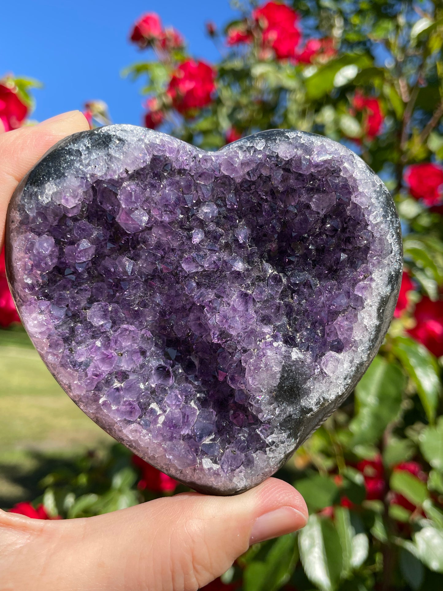 Amethyst Heart from Uruguay