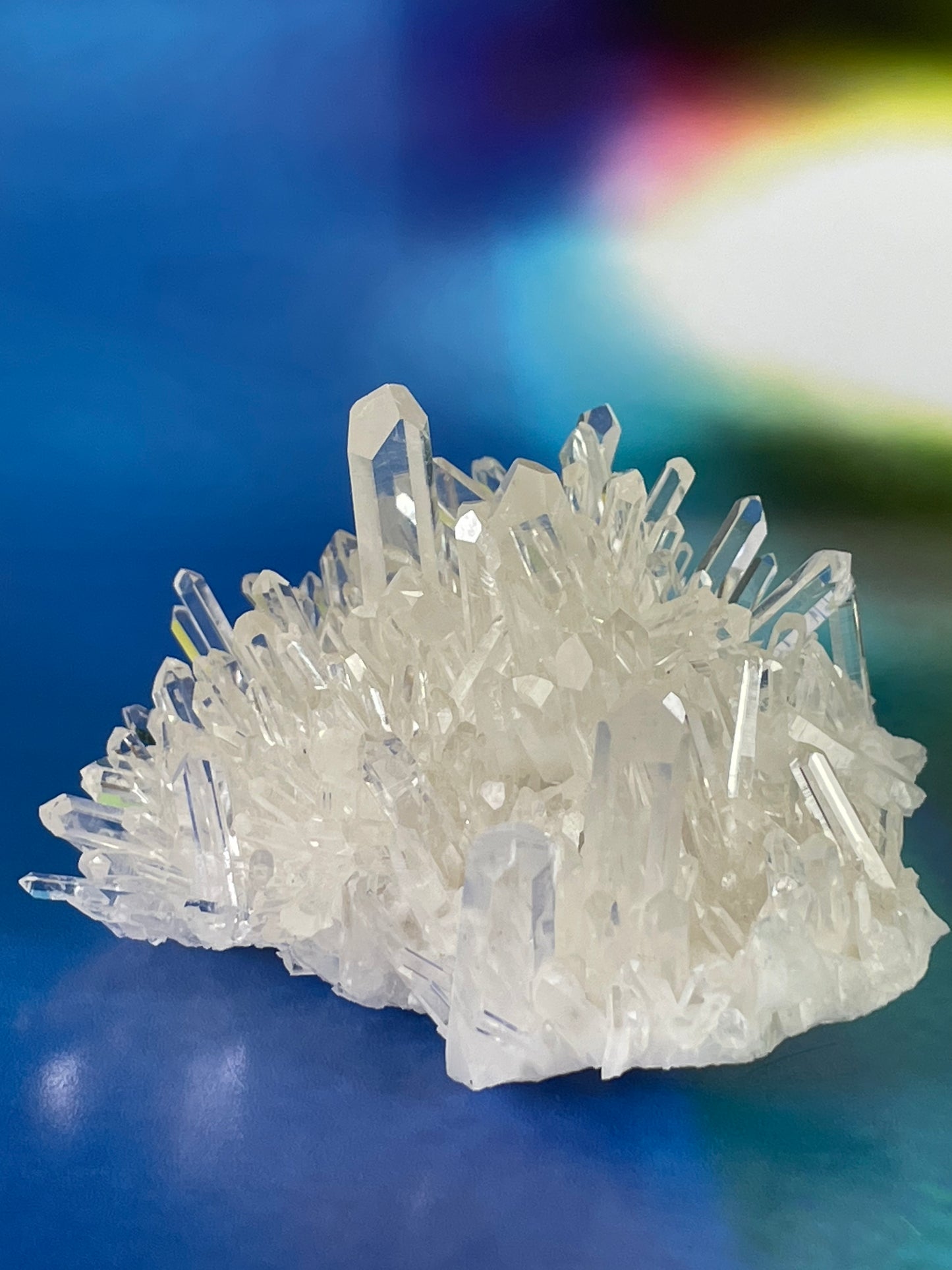 Lemurian Quartz Crystal Cluster from Colombia