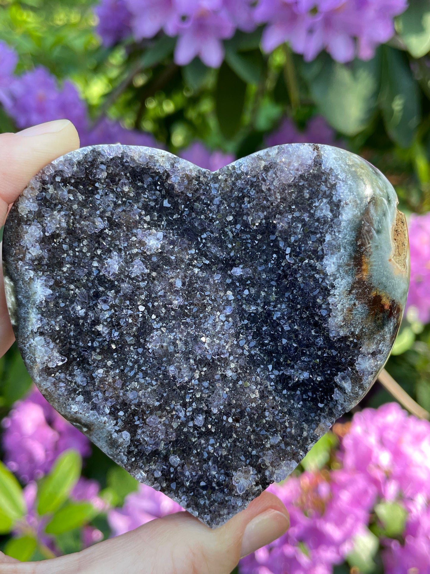 Amethyst Druzy Heart from Uruguay