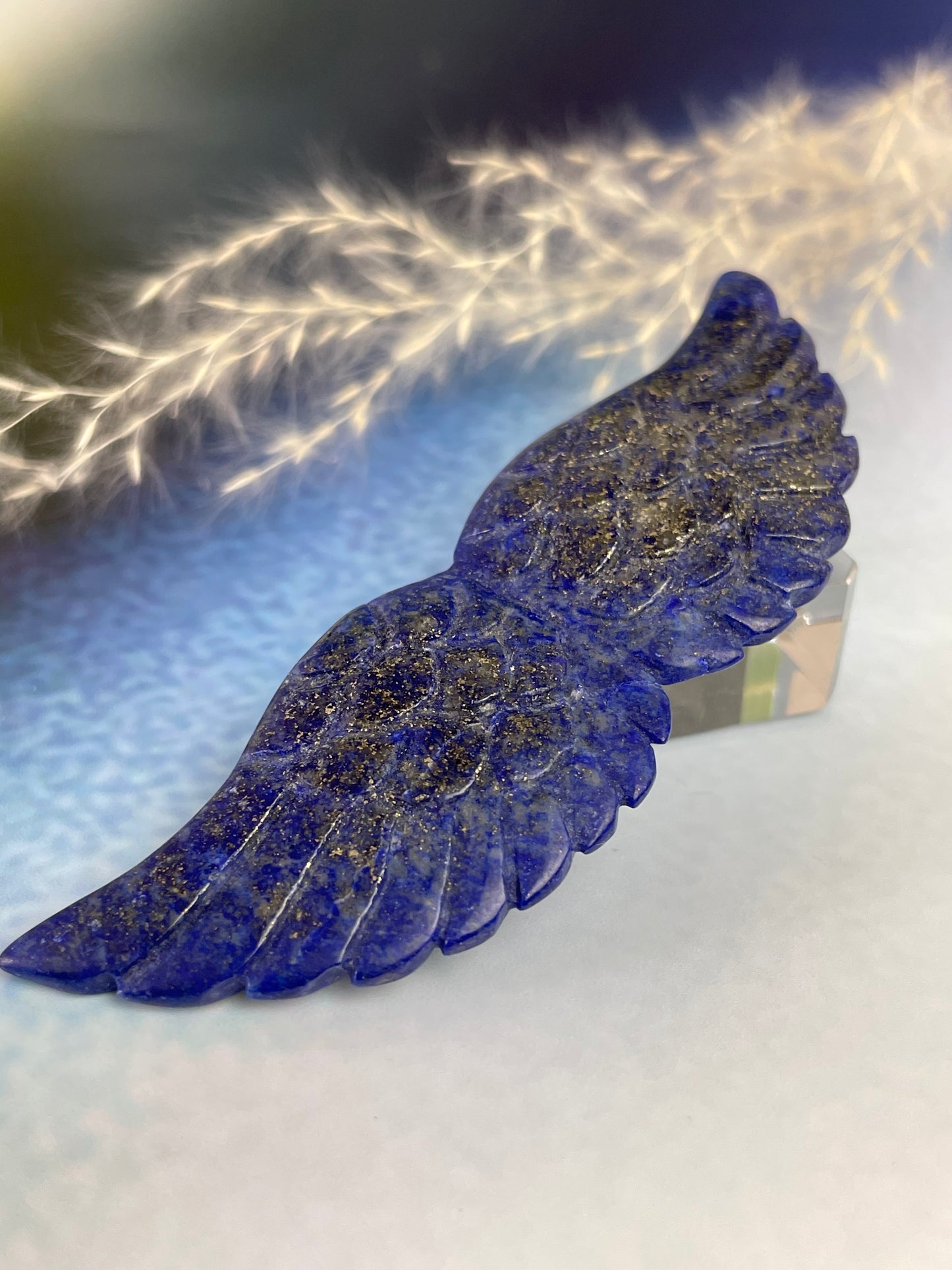 Lapis Lazuli Angel Wings with Pyrite II