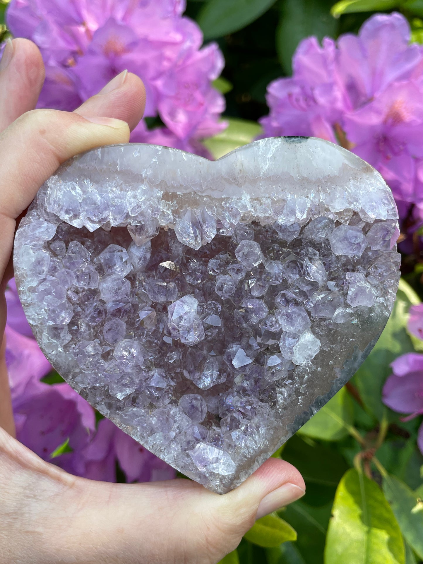 Amethyst Pink Lavender Heart