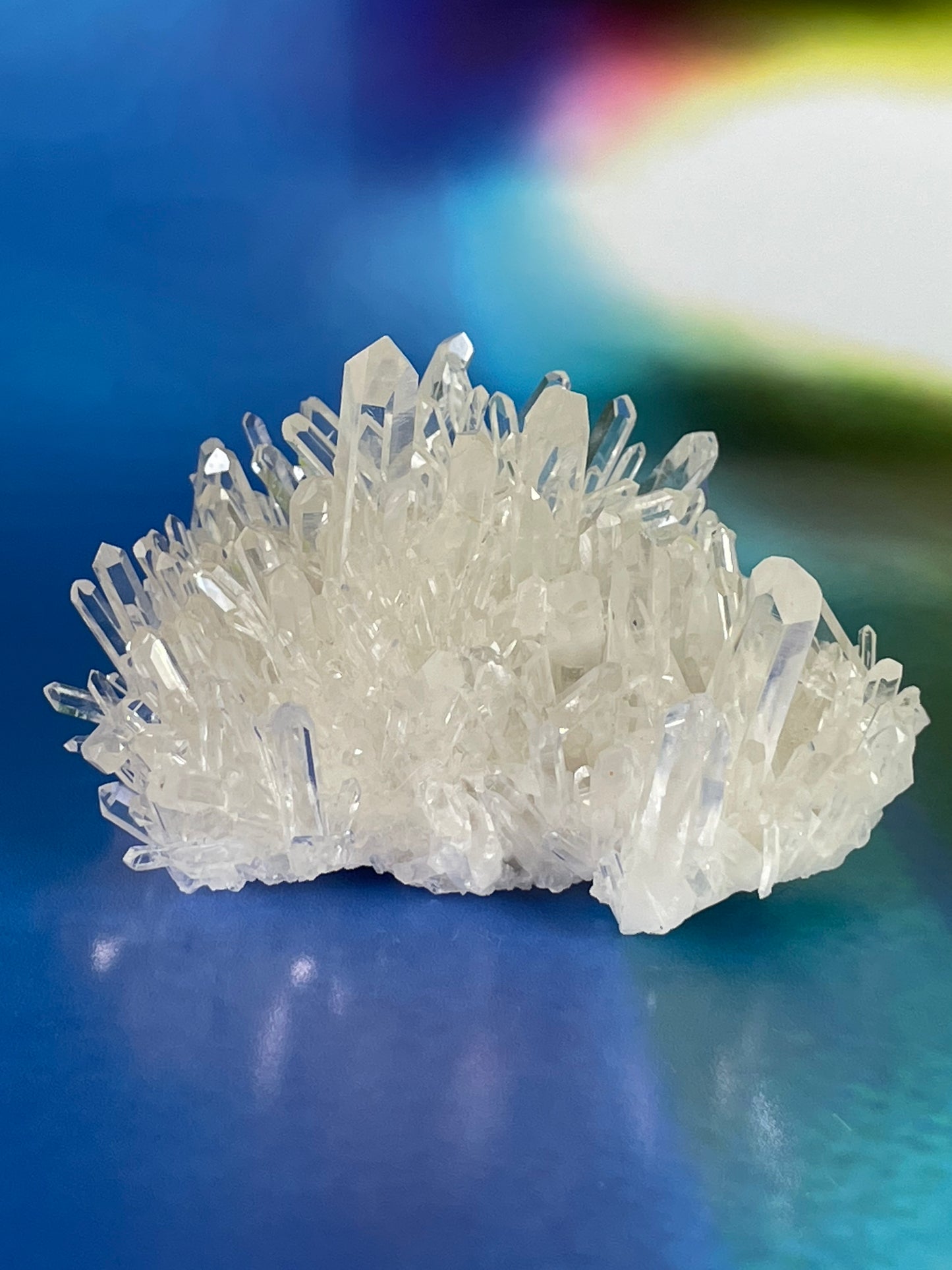 Lemurian Quartz Crystal Cluster from Colombia