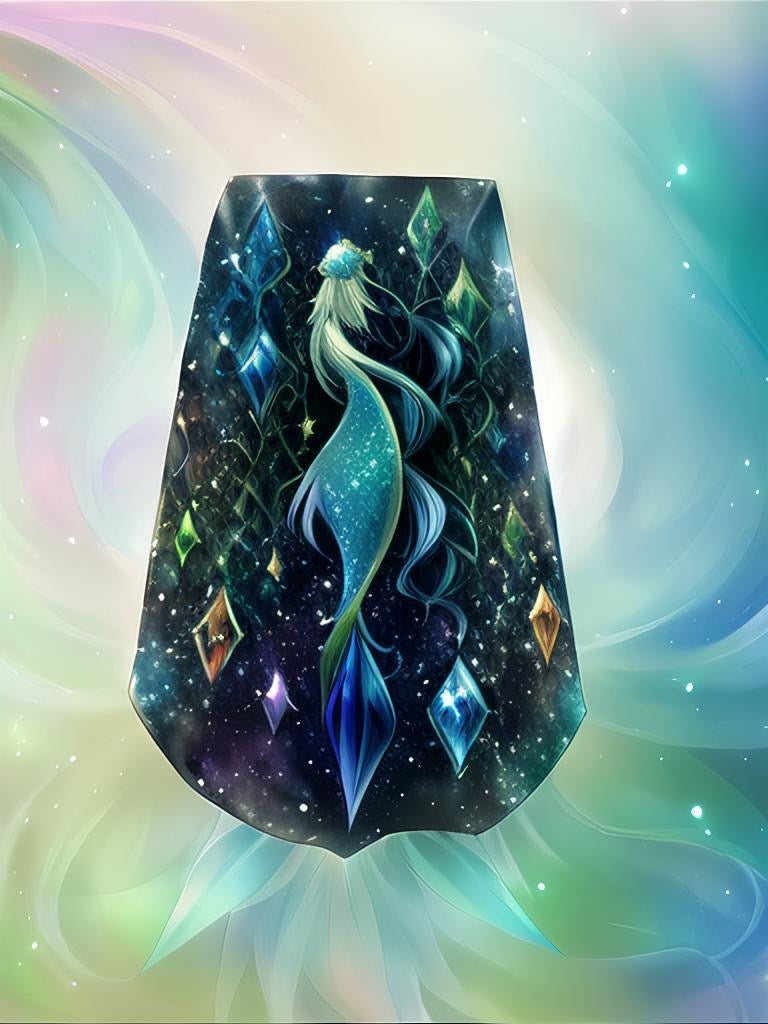Labradorite Mermaid Carving I