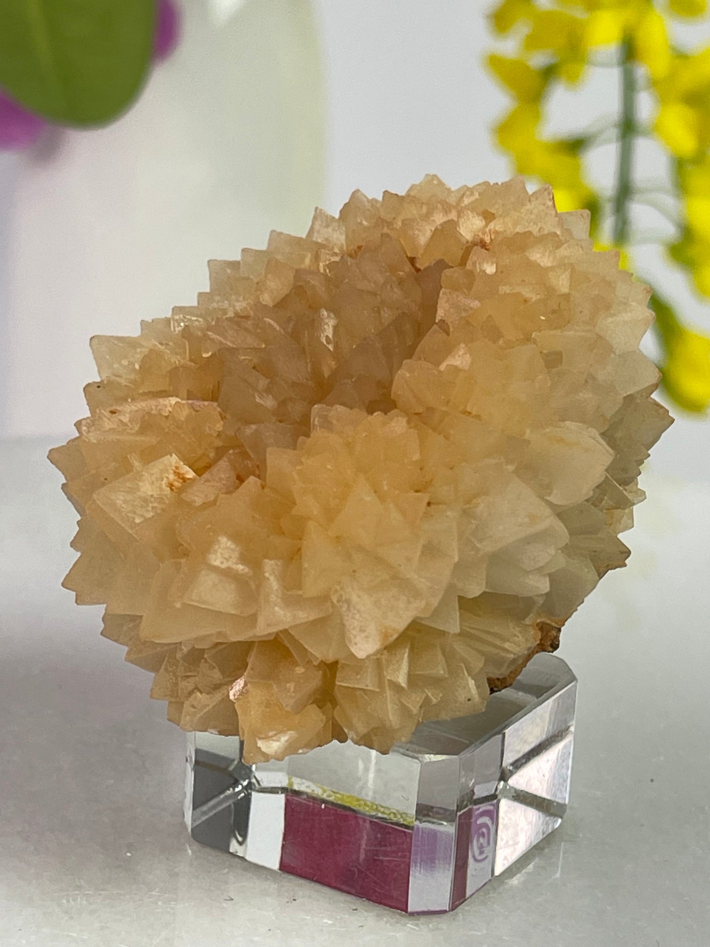 Calcite Orange Flower, Yunnan Province, China