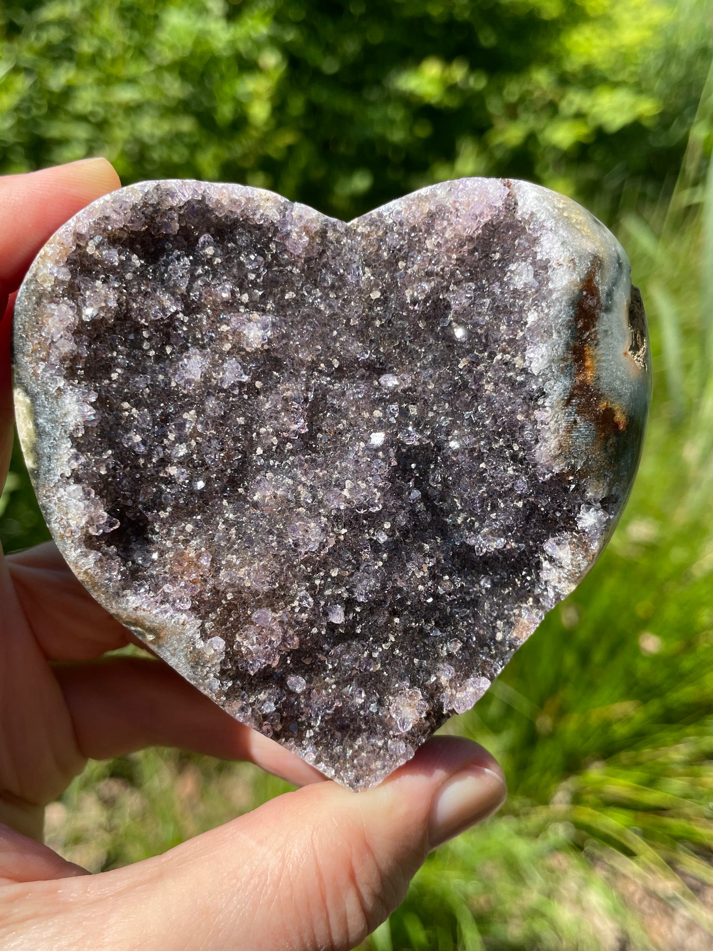 Amethyst Druzy Heart from Uruguay