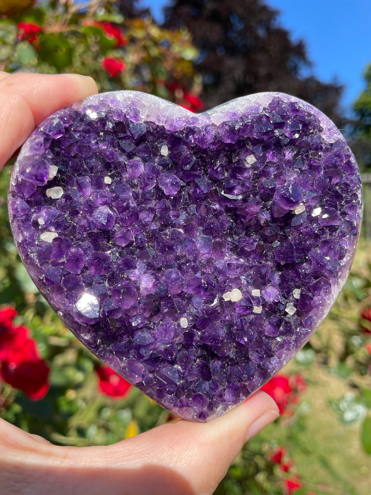 Amethyst Heart from Uruguay