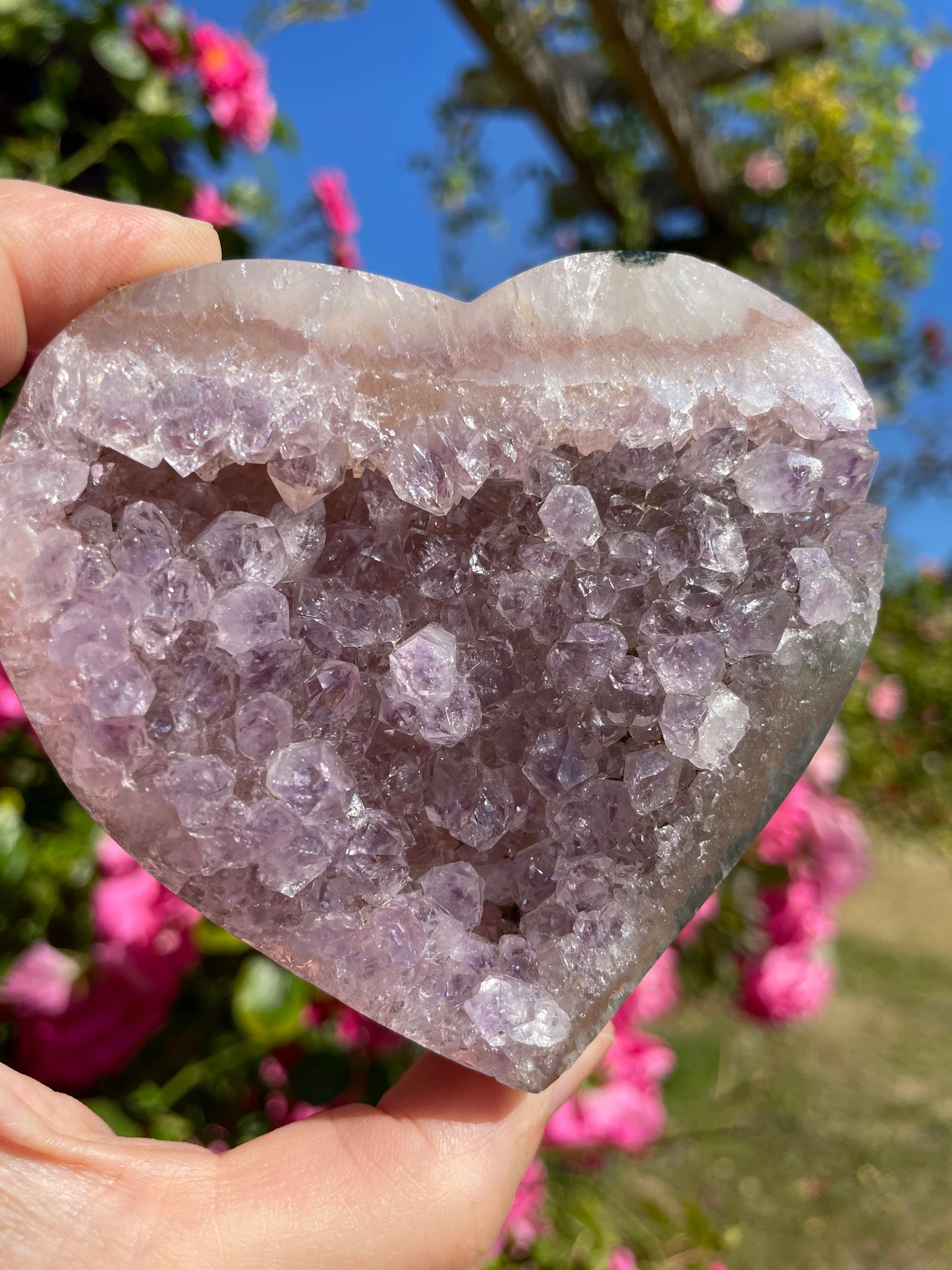 Amethyst Pink Lavender Heart