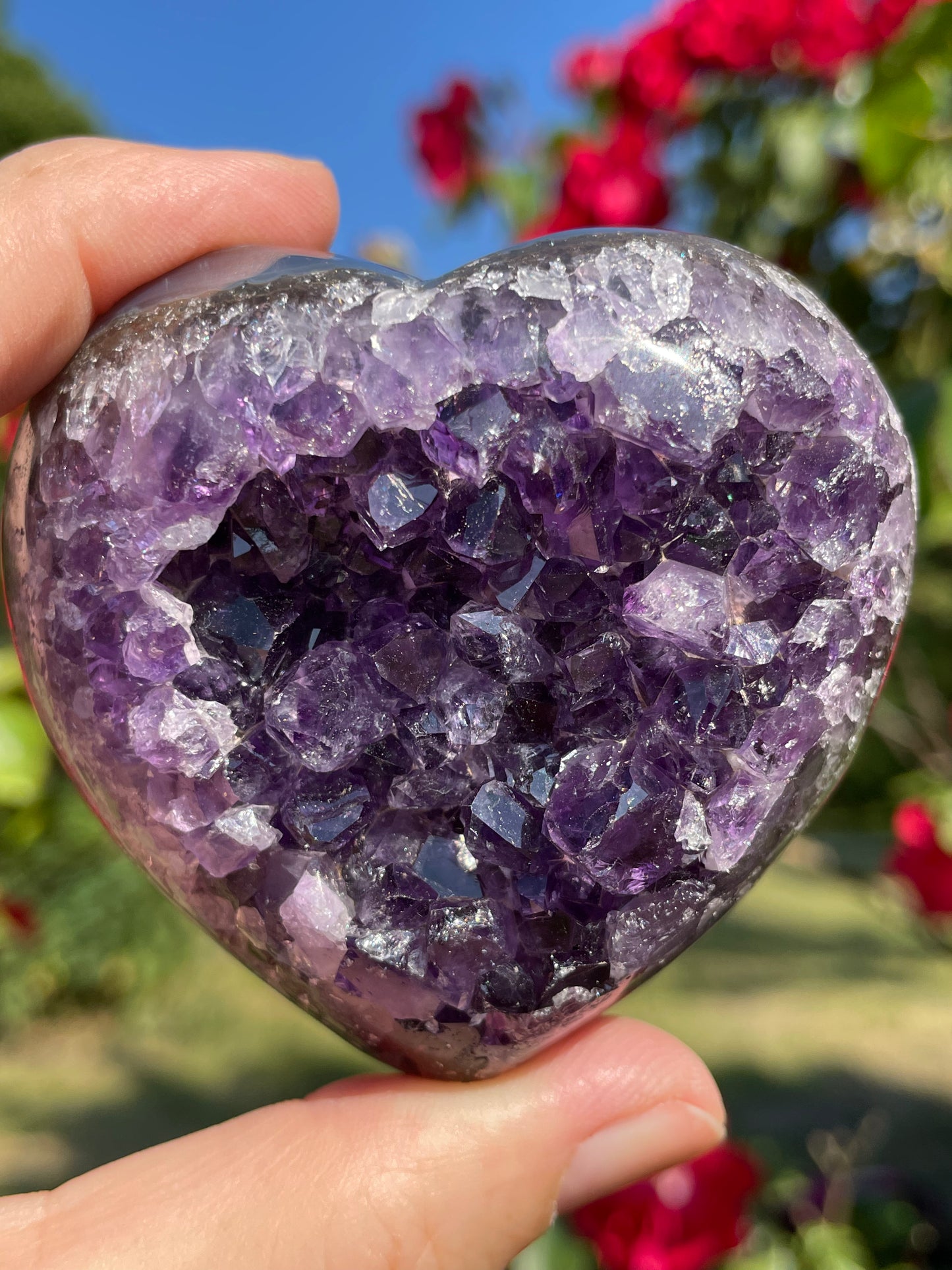 Amethyst Heart from Uruguay