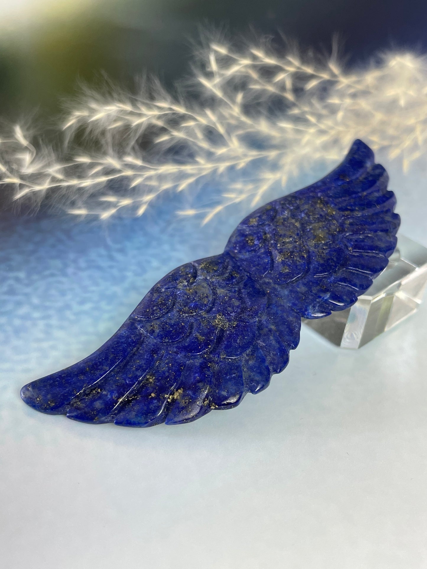 Lapis Lazuli Angel Wings with Pyrite II