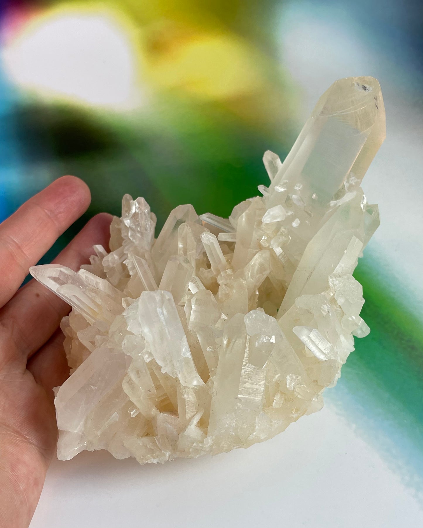 Golden Healer Quartz Cluster from Brazil