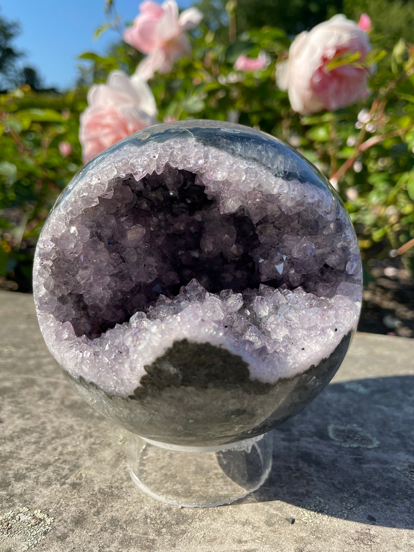 Amethyst Large Geode Sphere from Uruguay