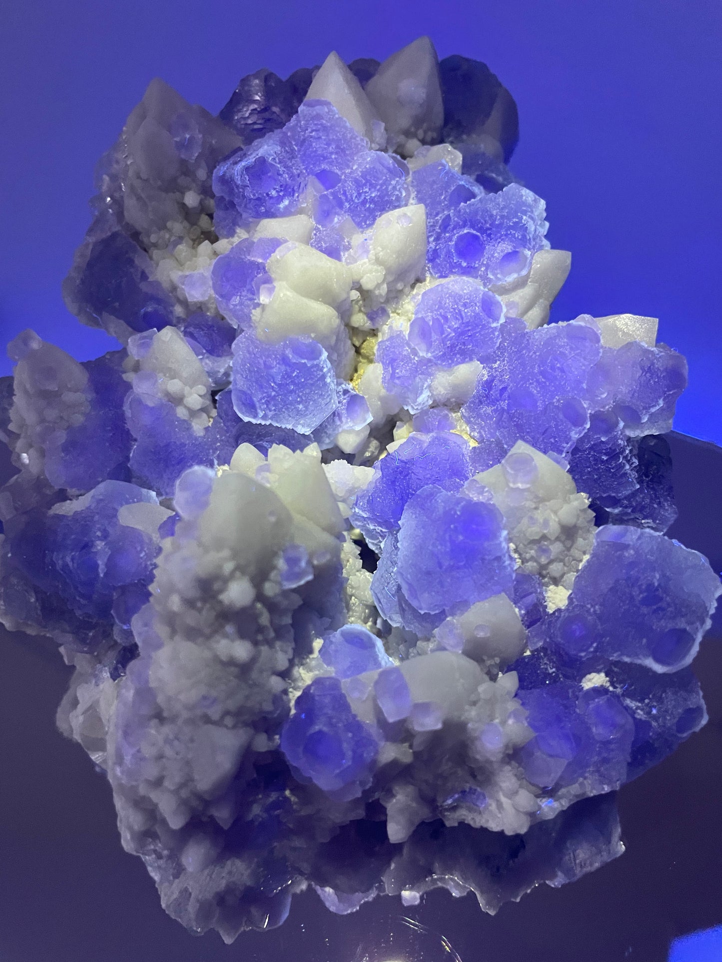 Candle Quartz with Stepped Fluorite from Inner Mongolia