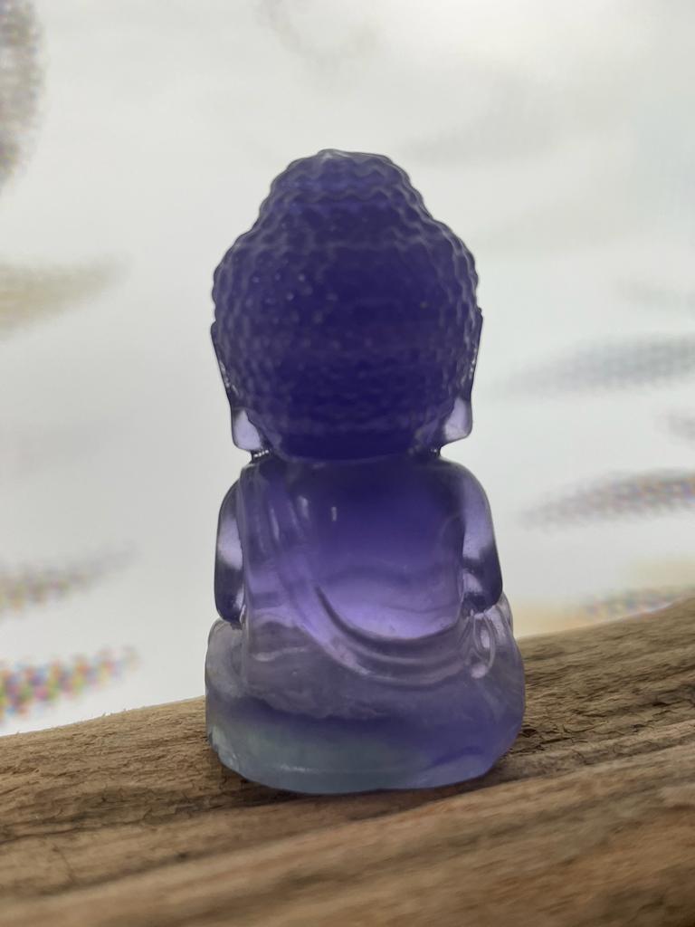 Fluorite Baby Buddha – Violet
