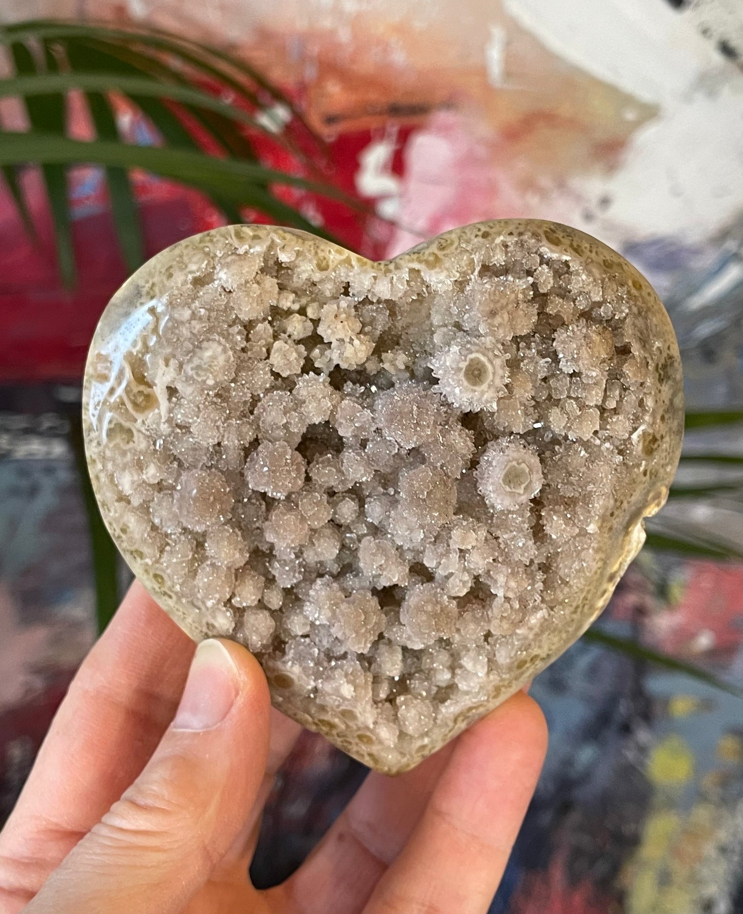 Jasper Druzy Yellow with Stalactite eye and Quartz