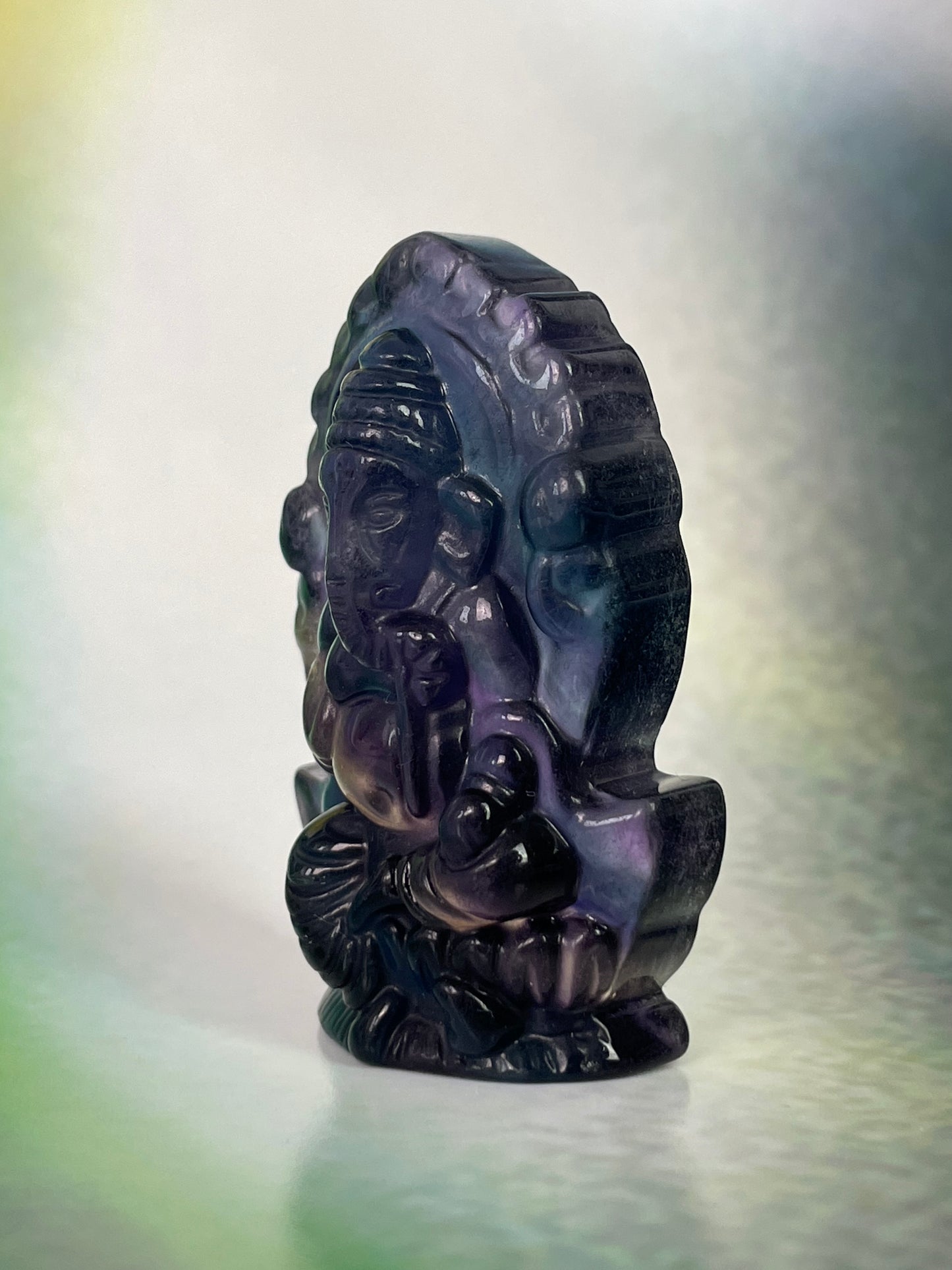 Fluorite Ganesh Multi Color 2